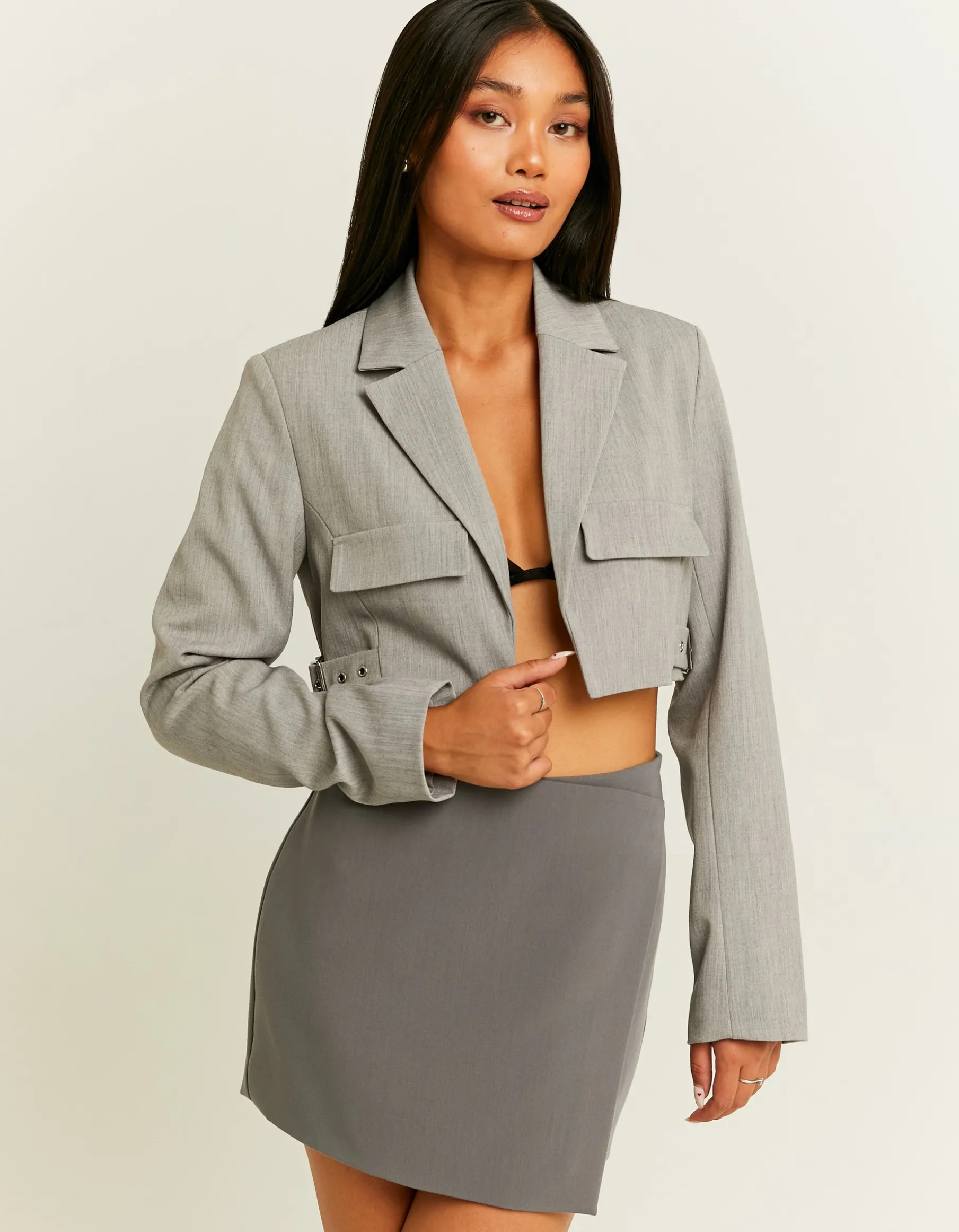 Tally Weijl Giacche^Blazer Corto Grigio