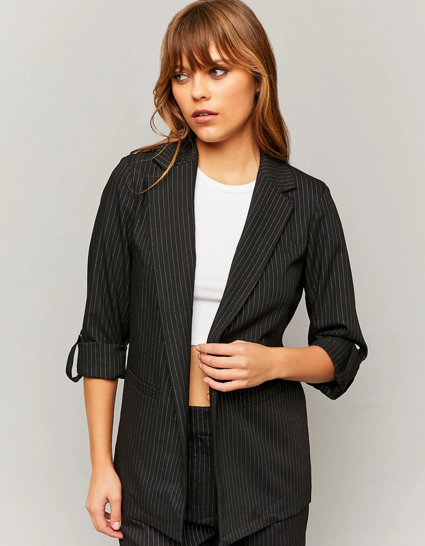 Tally Weijl Giacche^Blazer con strisce glitterate