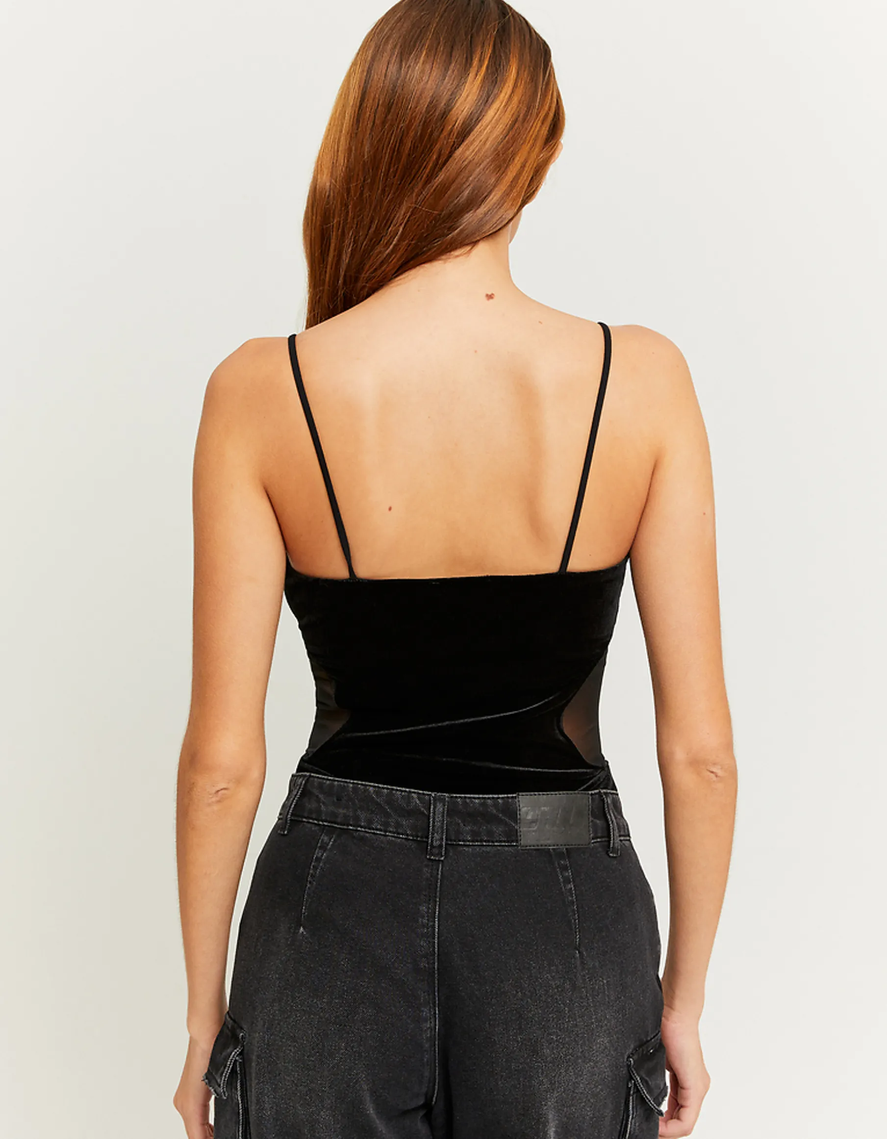 Tally Weijl Body^Body in Velluto con Dettagli in Mesh