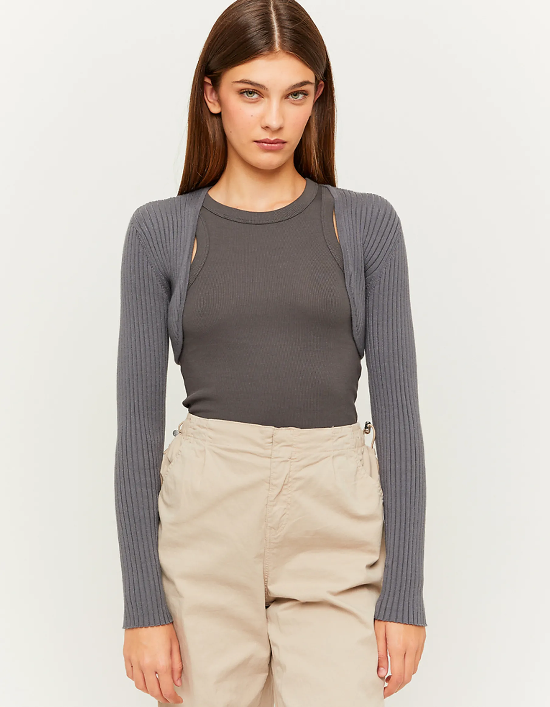Tally Weijl Maglieria^Bolero Corto Grigio