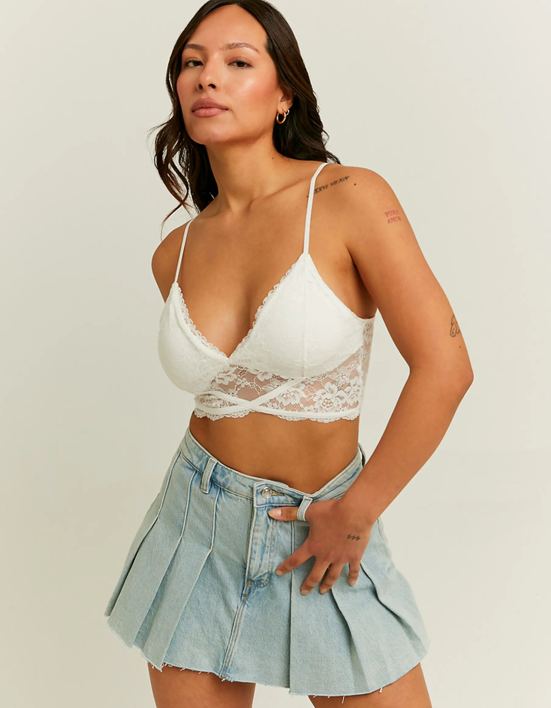 Tally Weijl Top^Bralette in Pizzo