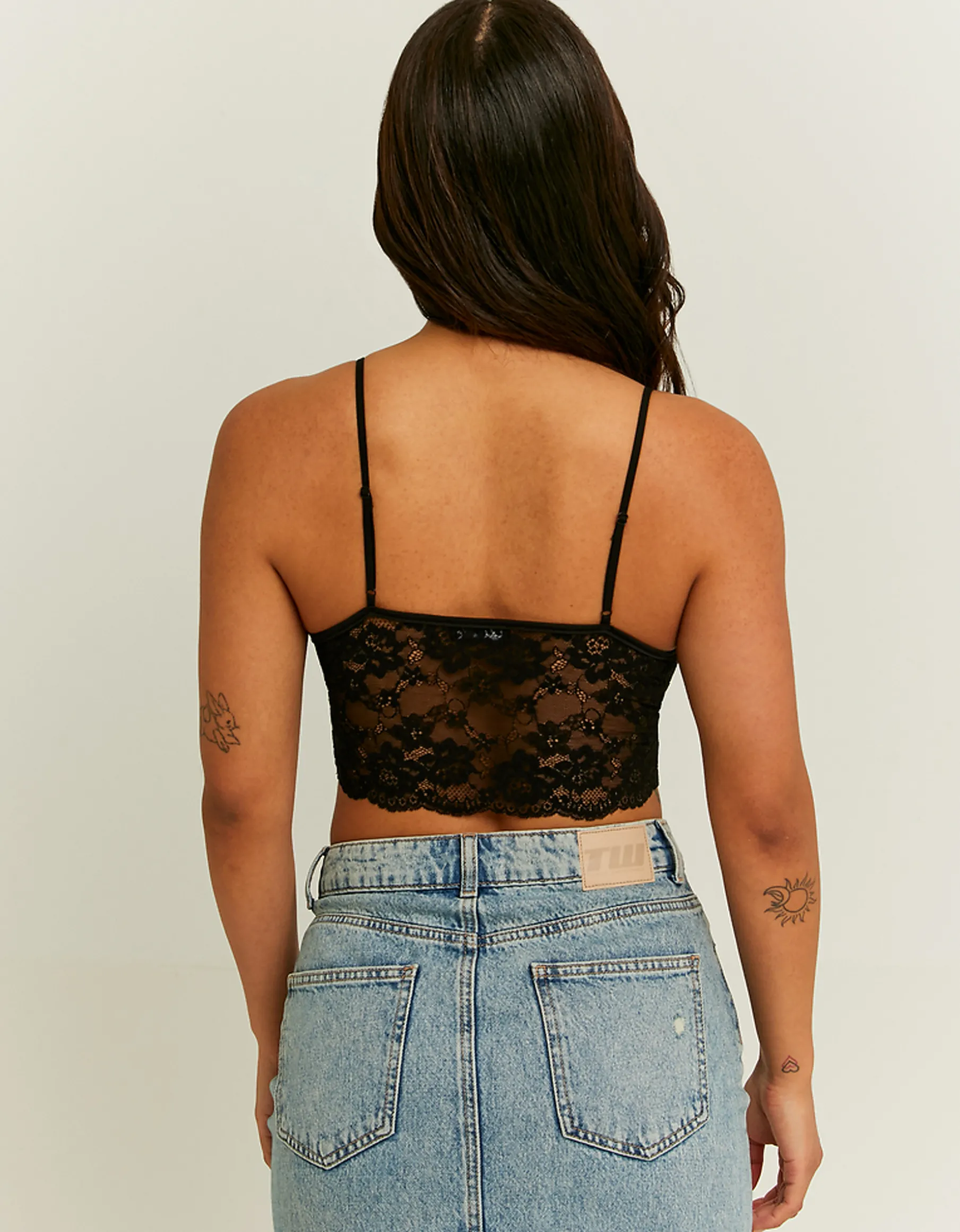 Tally Weijl Top^Bralette Nera in Pizzo