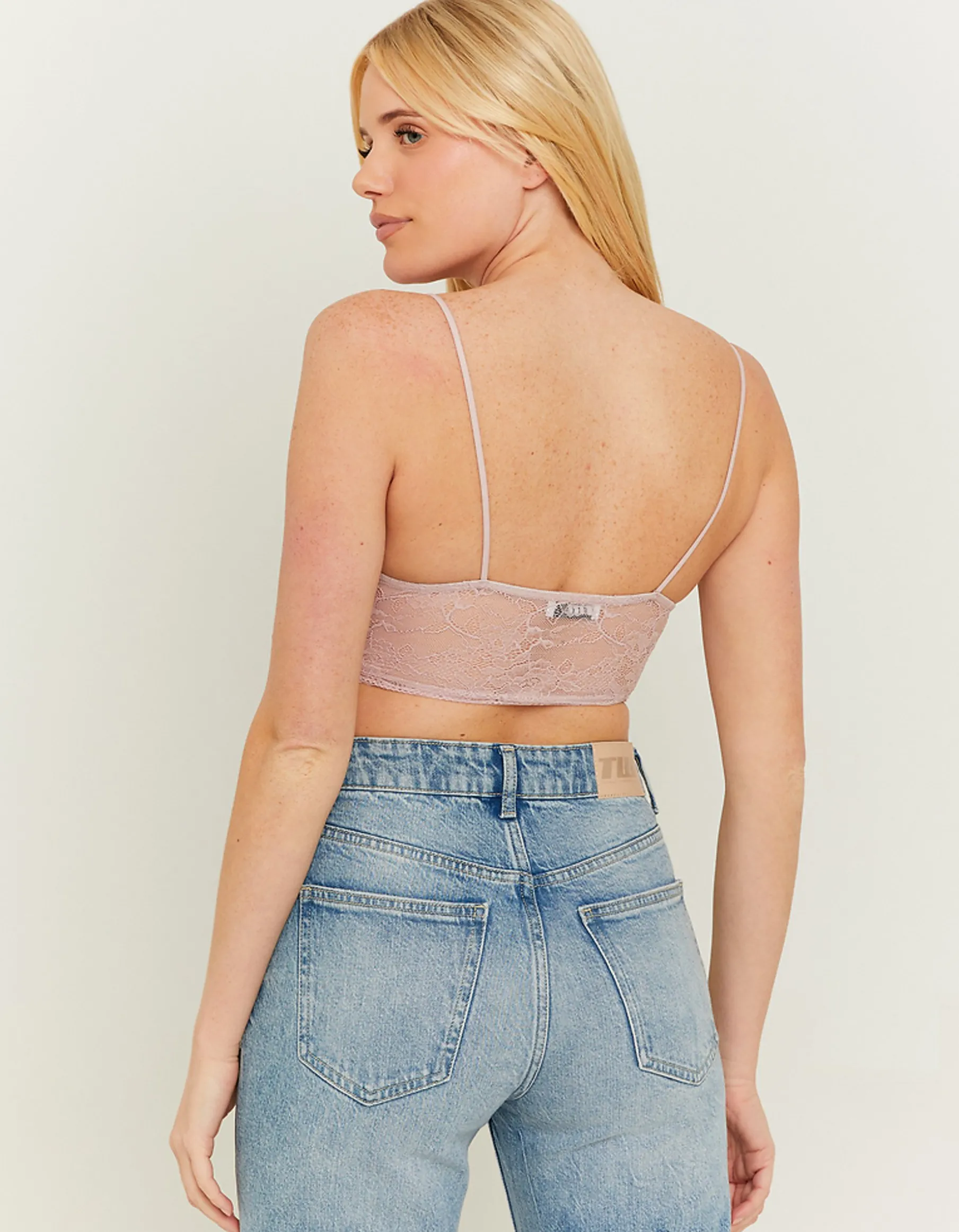 Tally Weijl Top^Bralette Rosa Antico In Pizzo