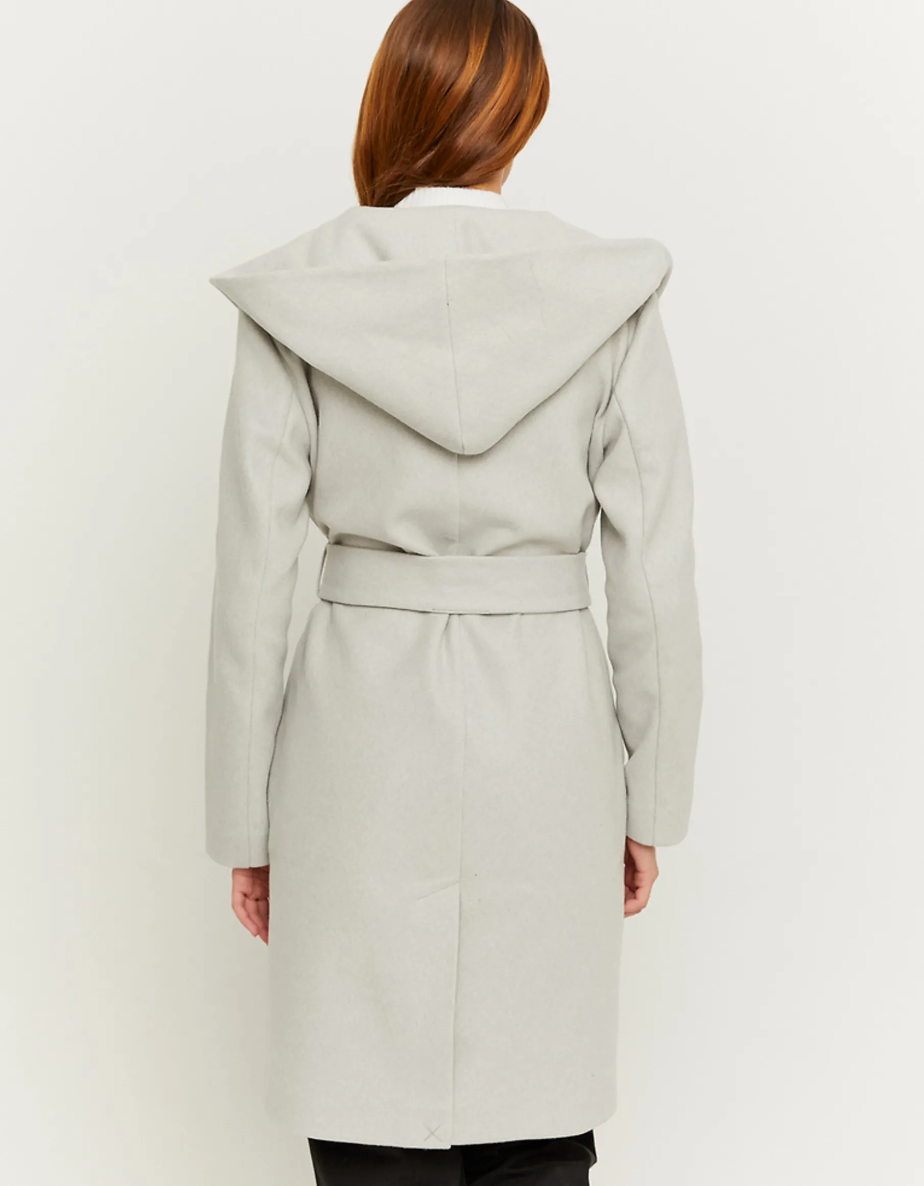 Tally Weijl Giacche^Cappotto Grigio Con Cintura