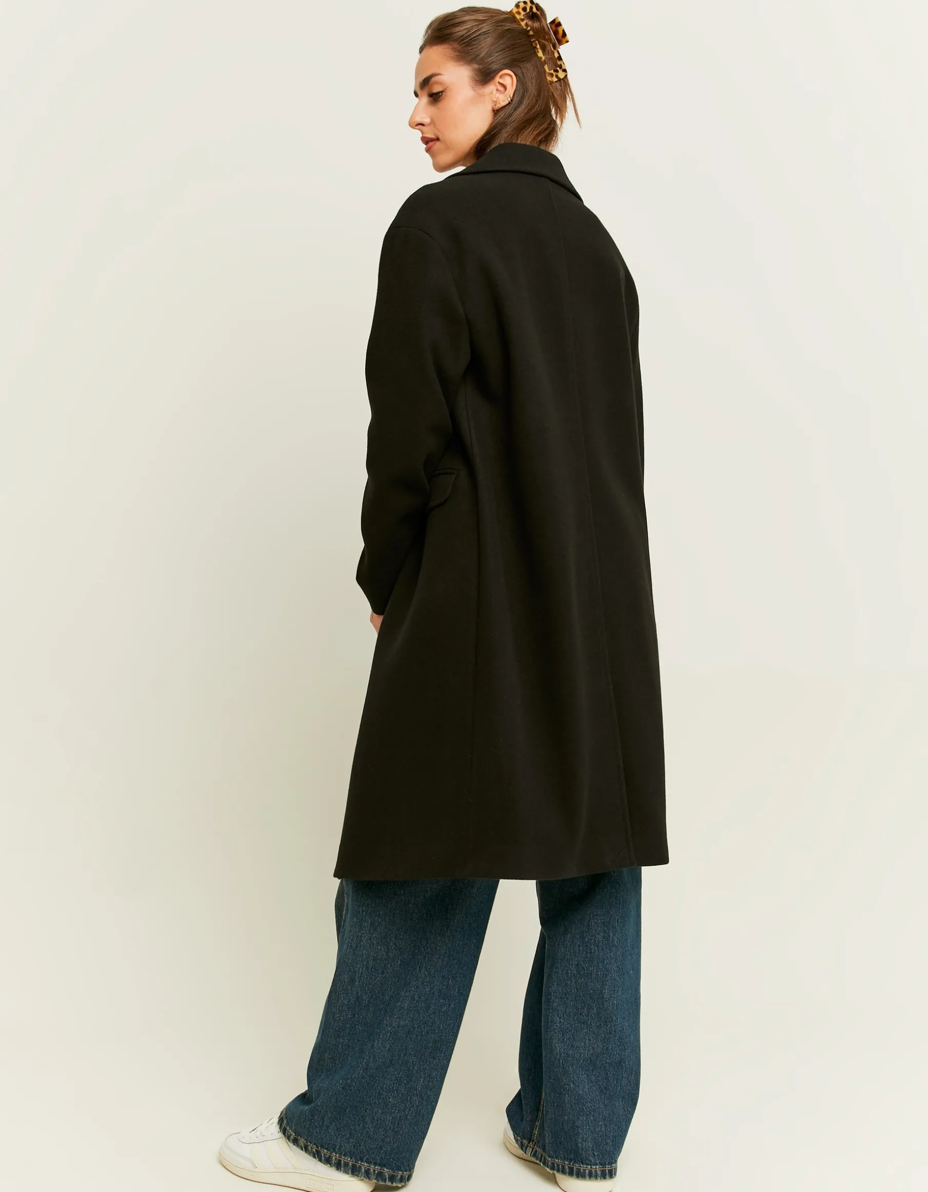 Tally Weijl Giacche^Cappotto in Finta Lana Beige