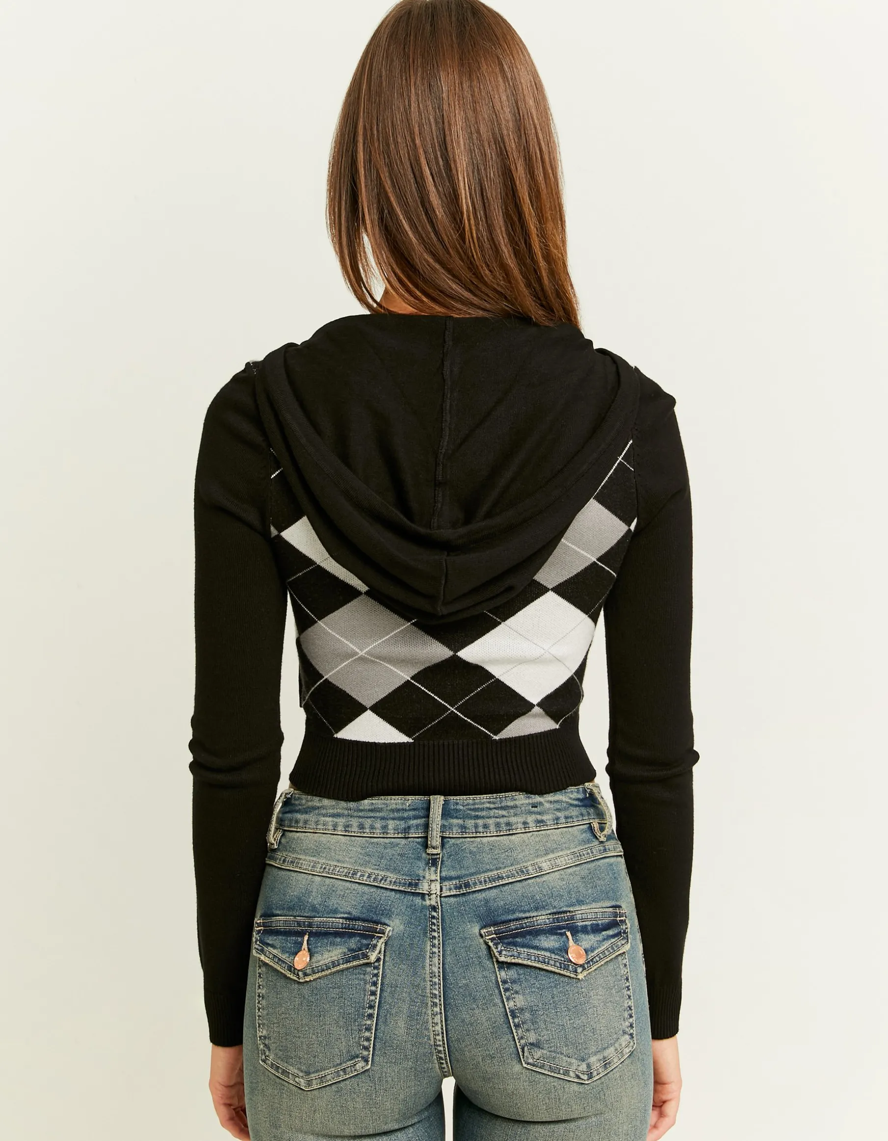 Tally Weijl Maglieria^Cardigan a Quadri con Cappuccio
