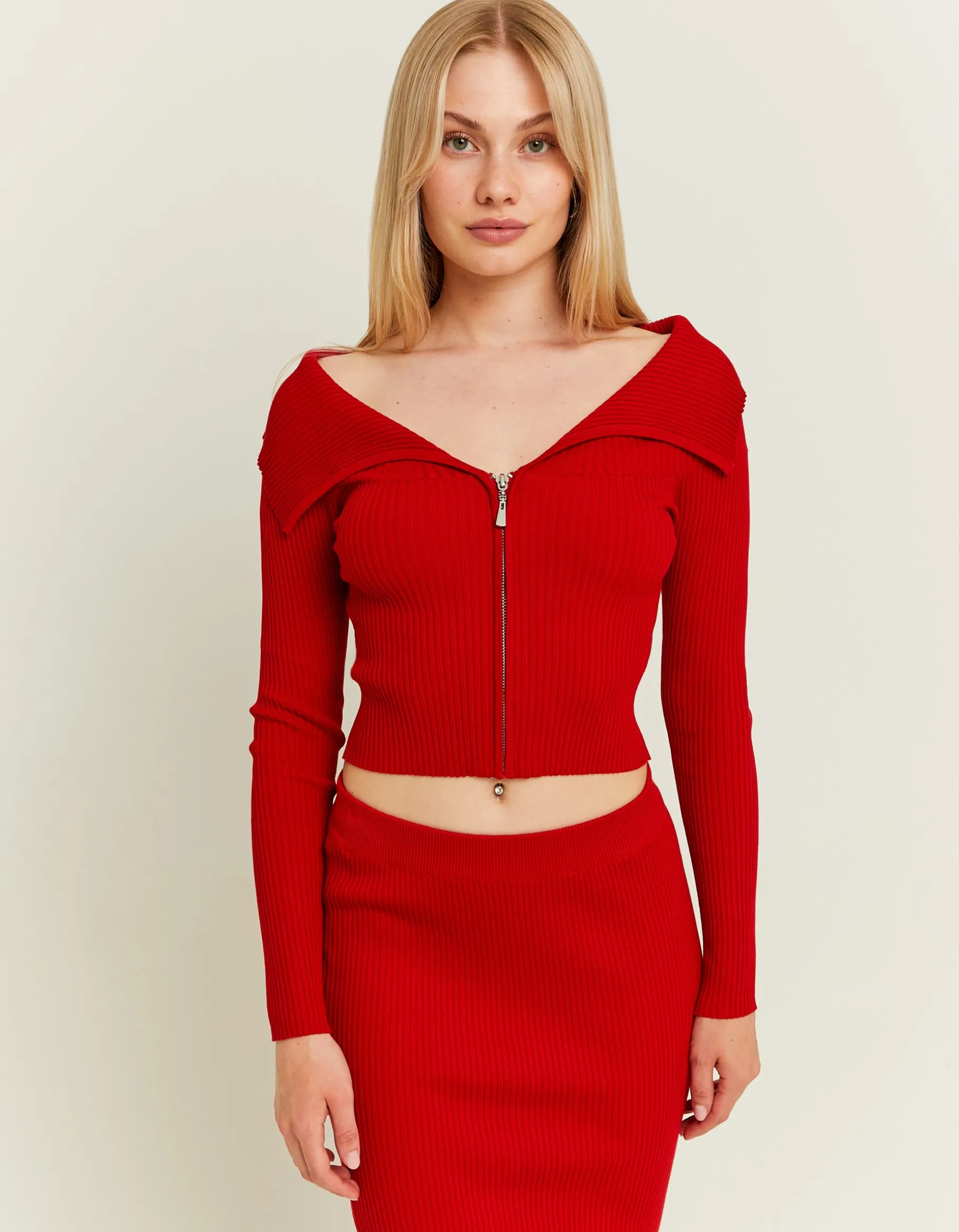 Tally Weijl Maglieria | Total Look^Cardigan Off Shoulder Rosso