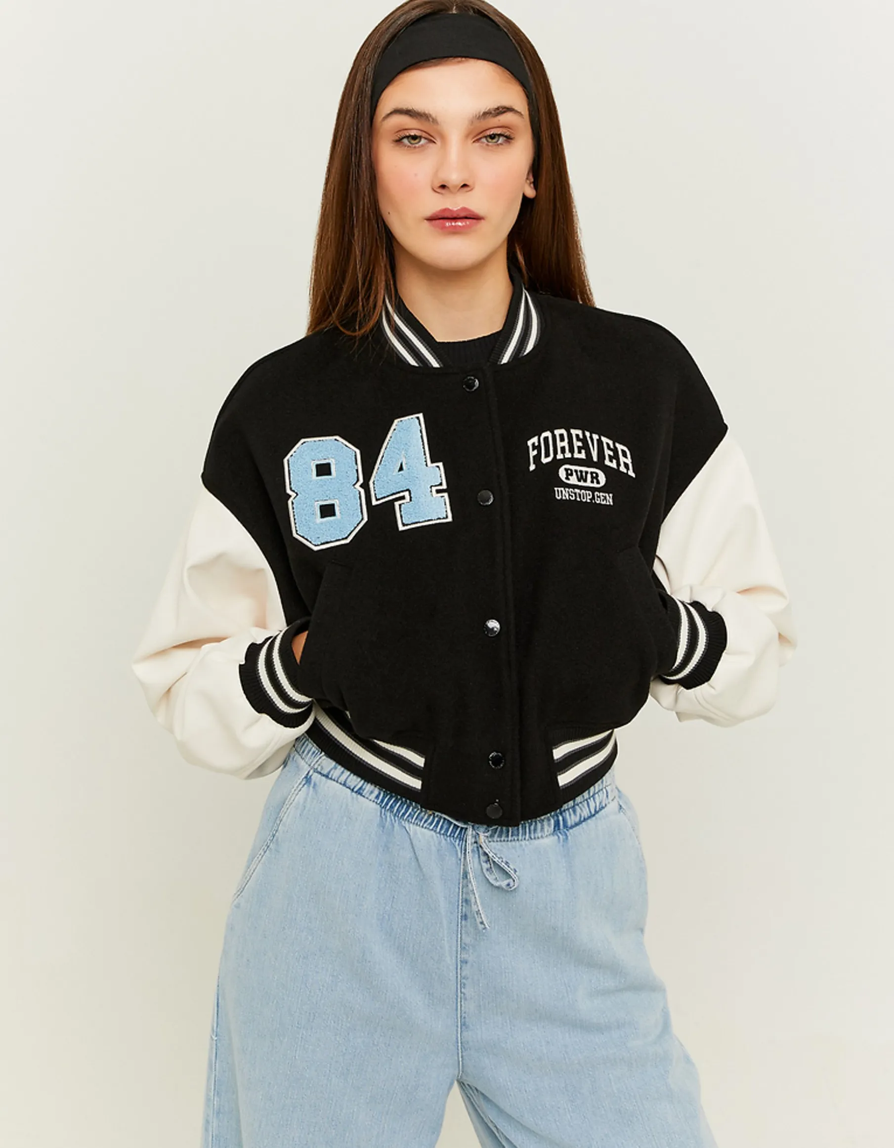 Tally Weijl Giacche^Giacca Varsity Corta Nera