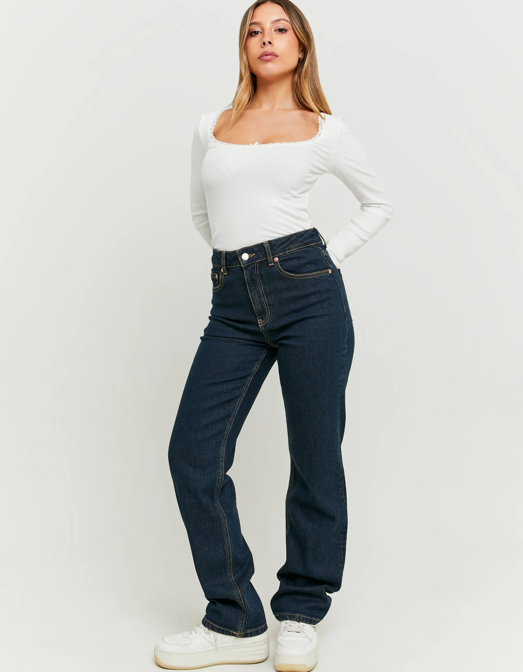 Tally Weijl Jeans^Jeans Straight Leg a Vita Alta