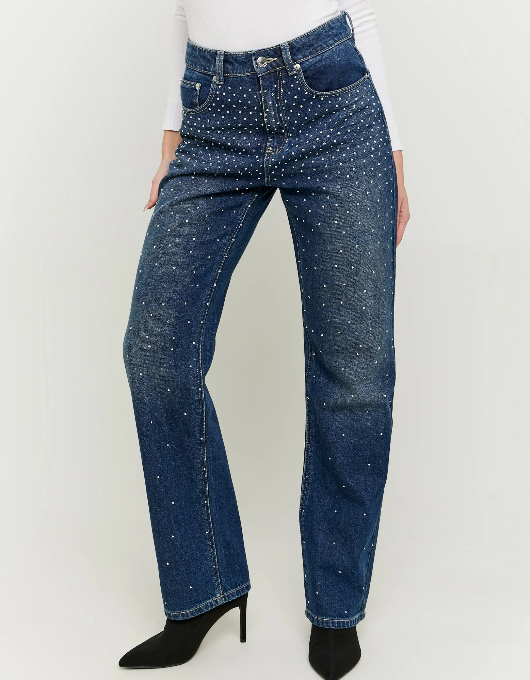 Tally Weijl Jeans^Jeans Straight Leg con Strass