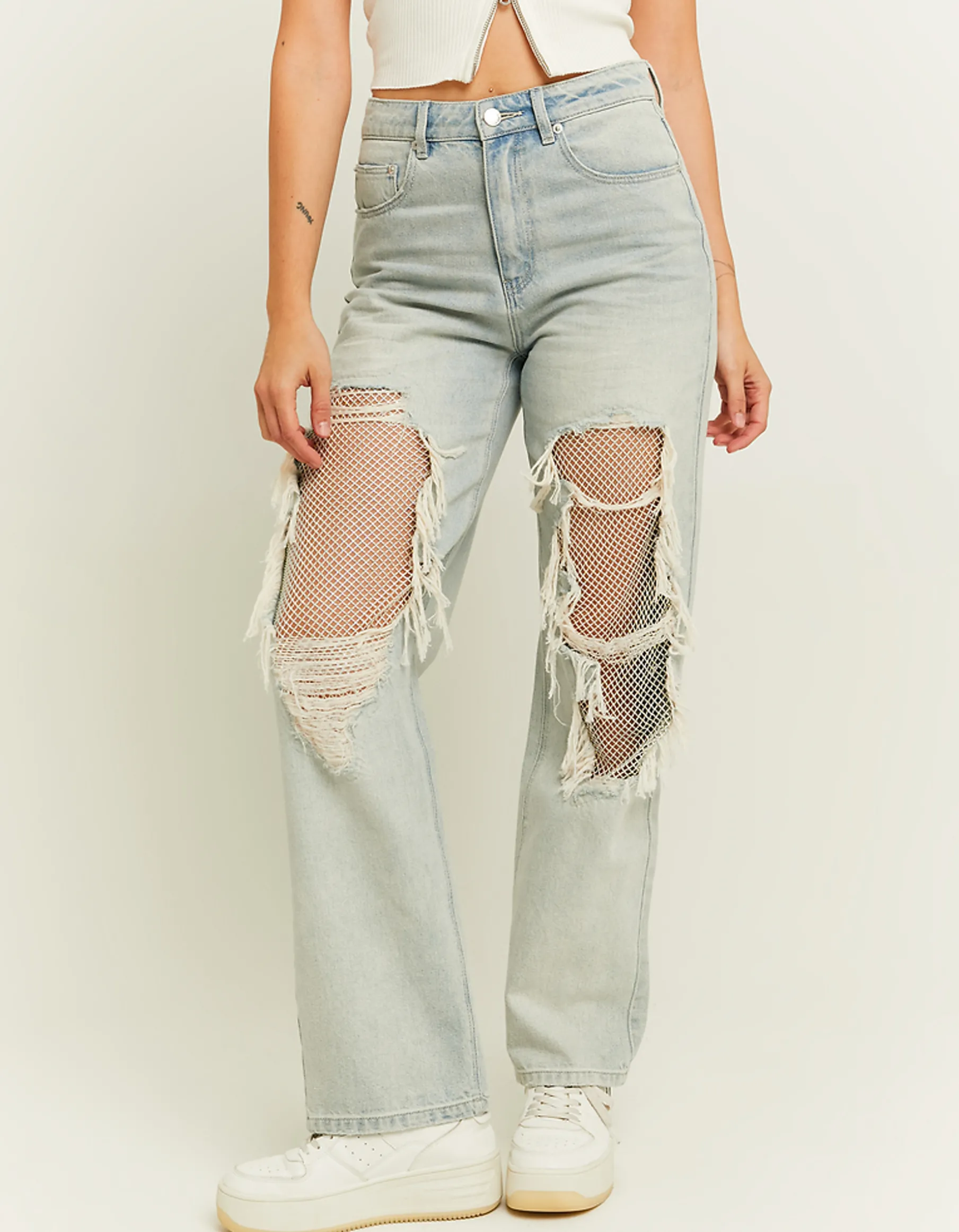 Tally Weijl Jeans^Jeans Straight Leg con Strappi