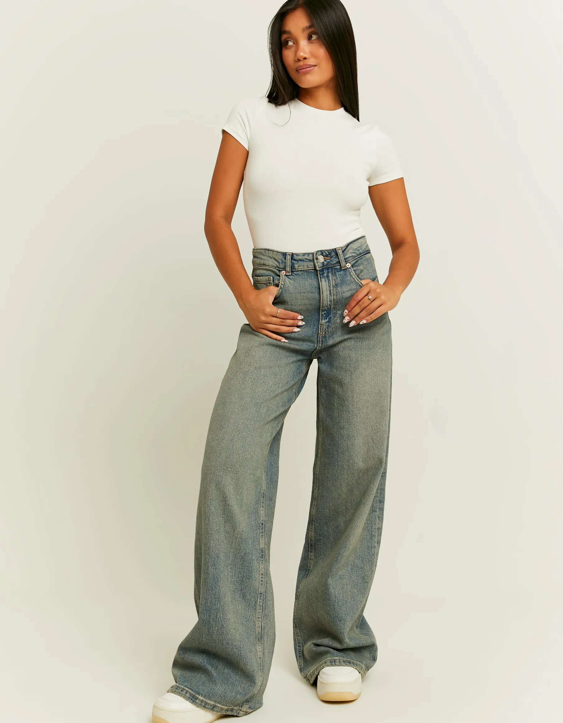 Tally Weijl Jeans^Jeans Wide Leg a Vita Alta