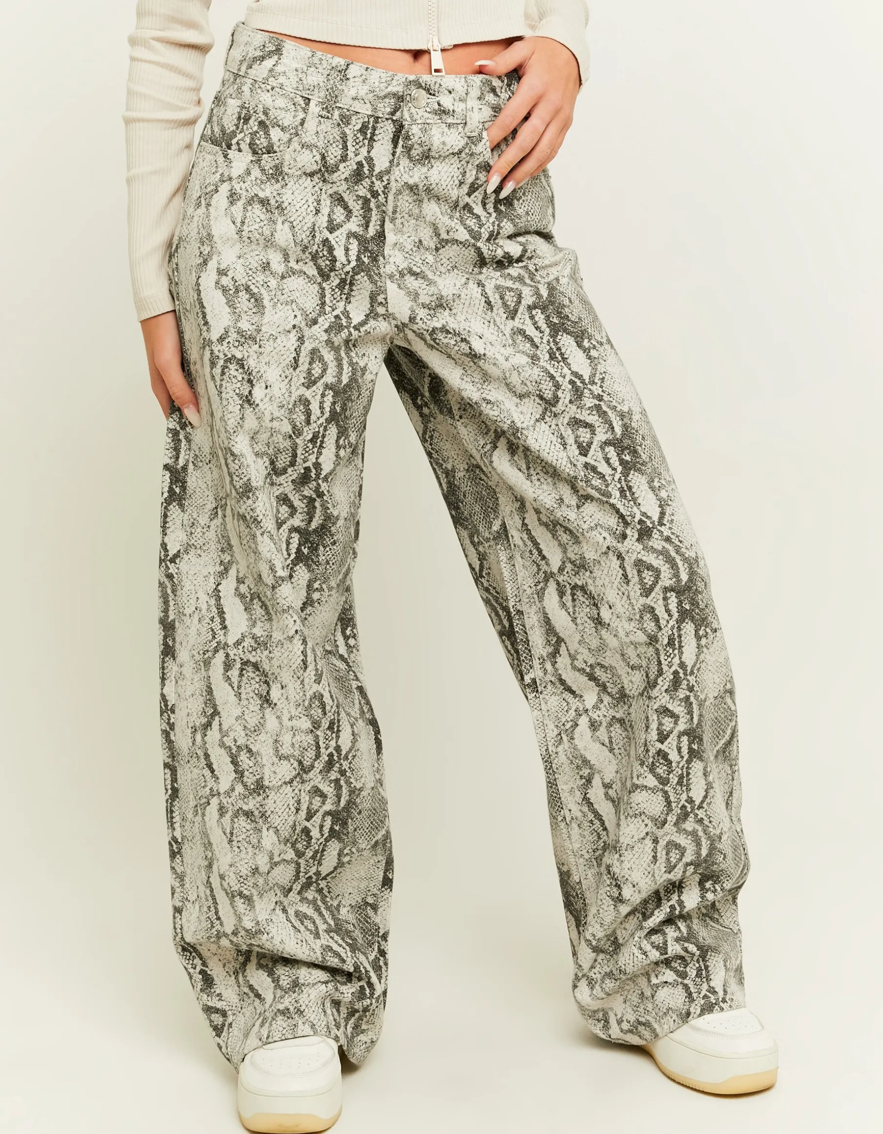 Tally Weijl Jeans^Jeans Wide Leg Stampa Animalier
