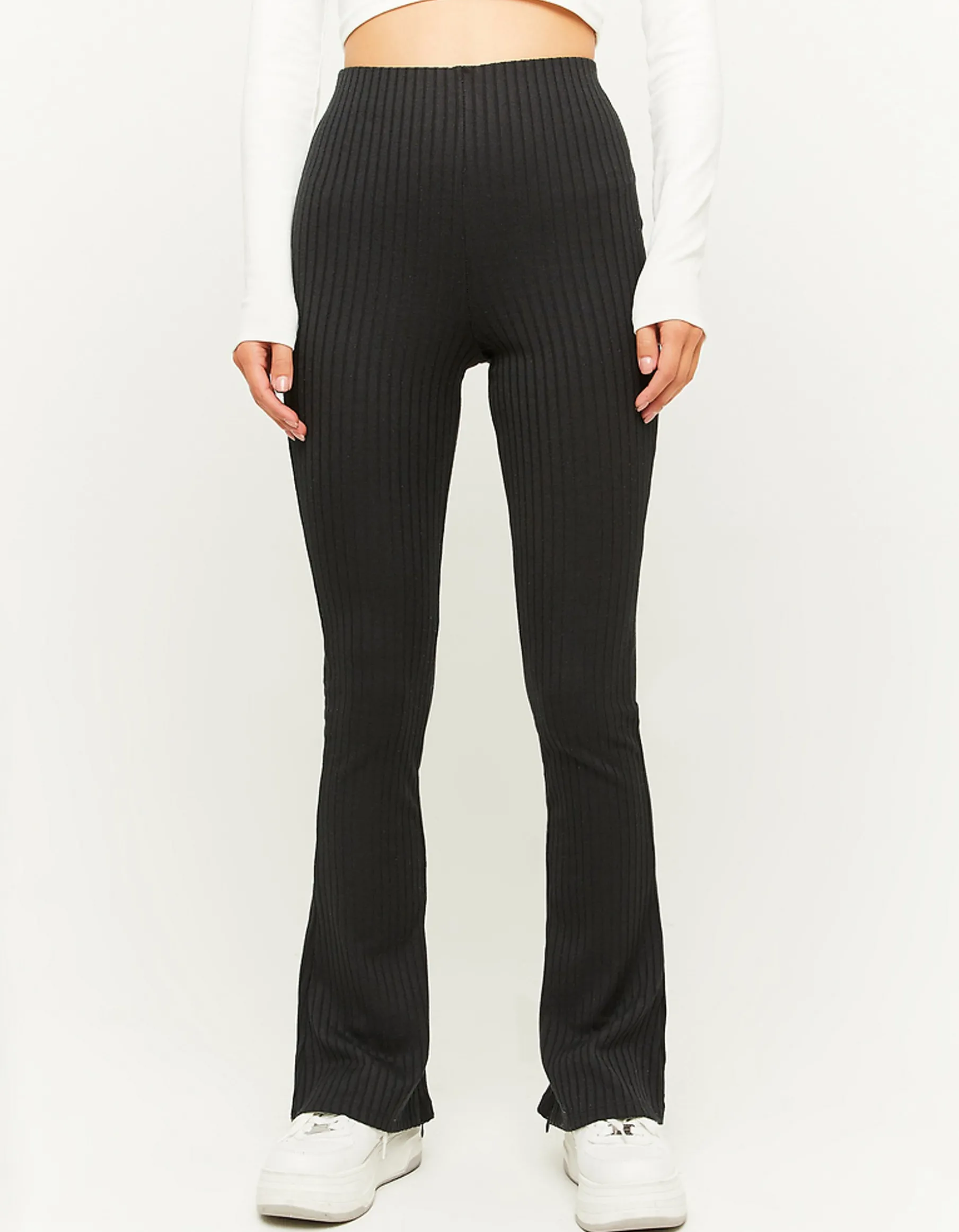 Tally Weijl Pantaloni | Leggings^Leggings A Zampa A Costine Neri