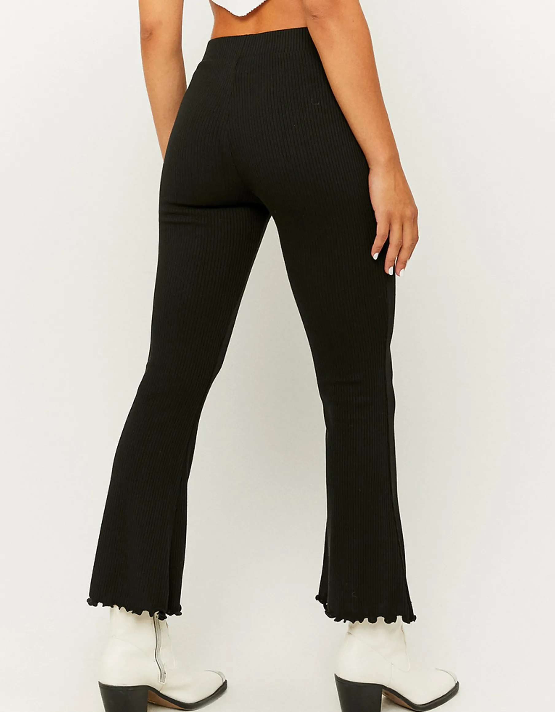 Tally Weijl Leggings^Leggings A Zampa A Vita Alta Neri