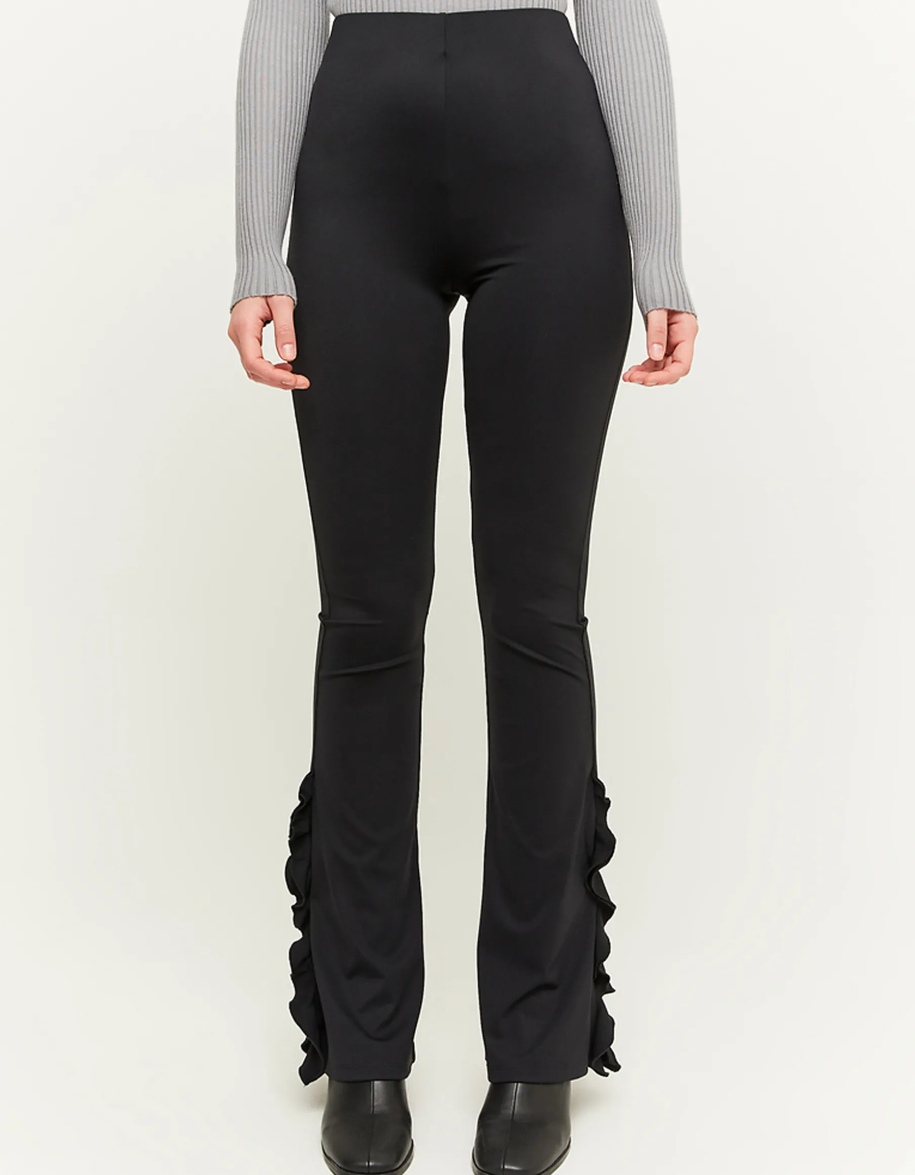 Tally Weijl Pantaloni | Leggings^Leggings a Zampa con Ruffles Neri