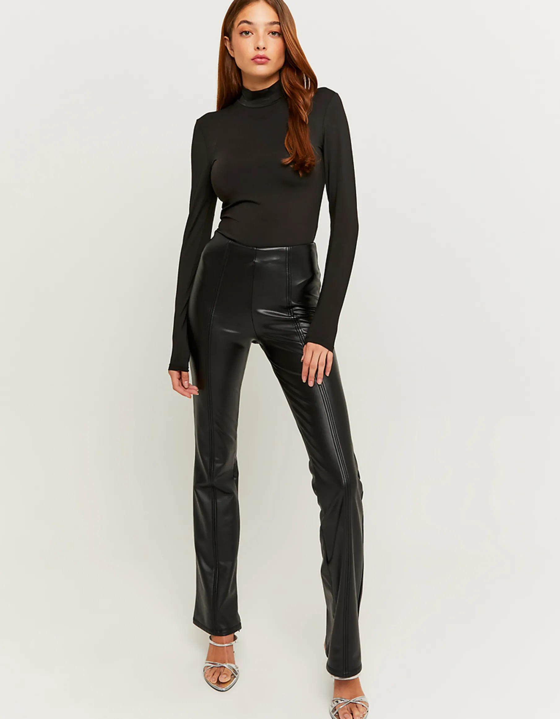 Tally Weijl Pantaloni | Leggings^Leggings a Zampa in Similpelle Neri