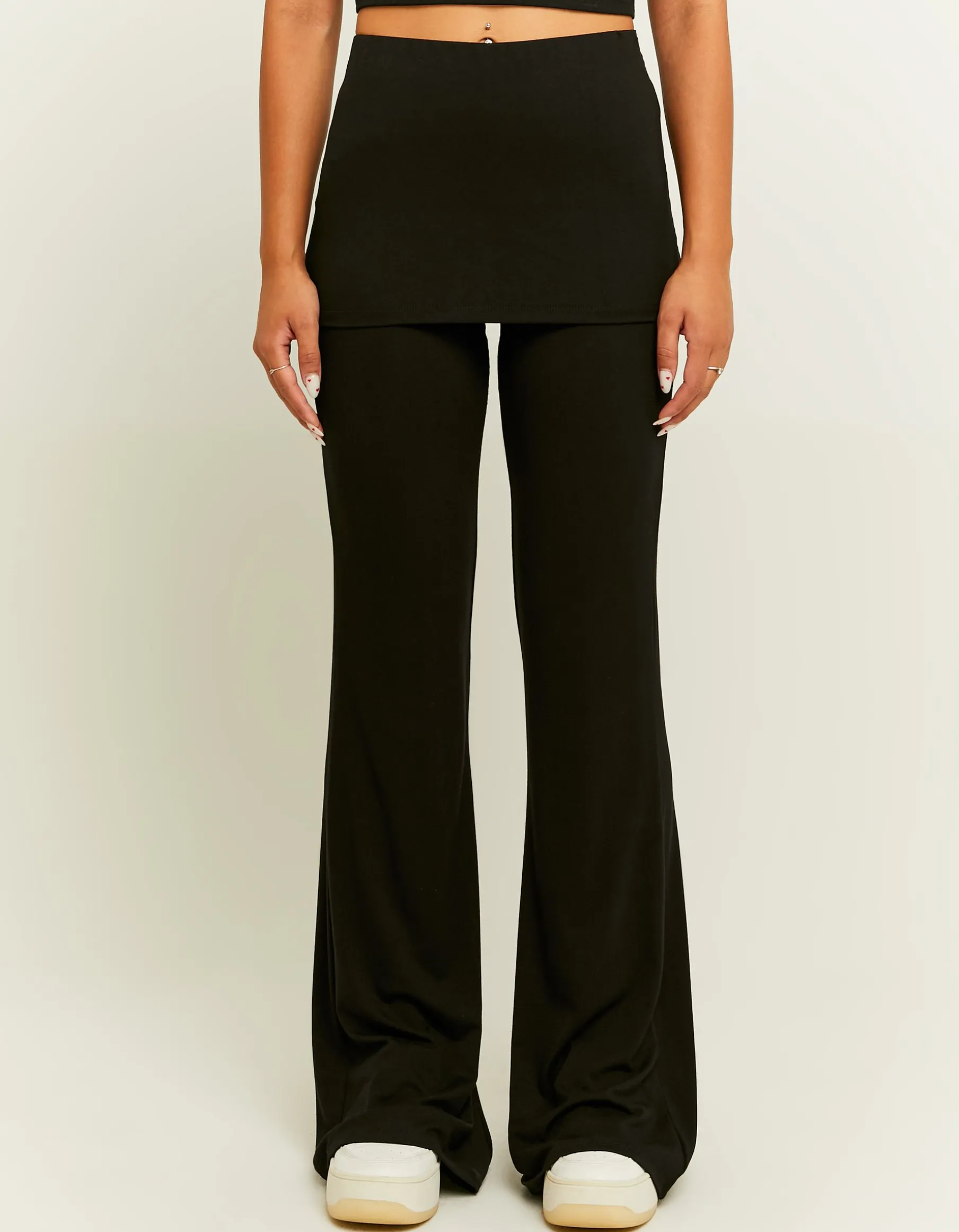 Tally Weijl Leggings^Leggings Neri con Ampio Risvolto