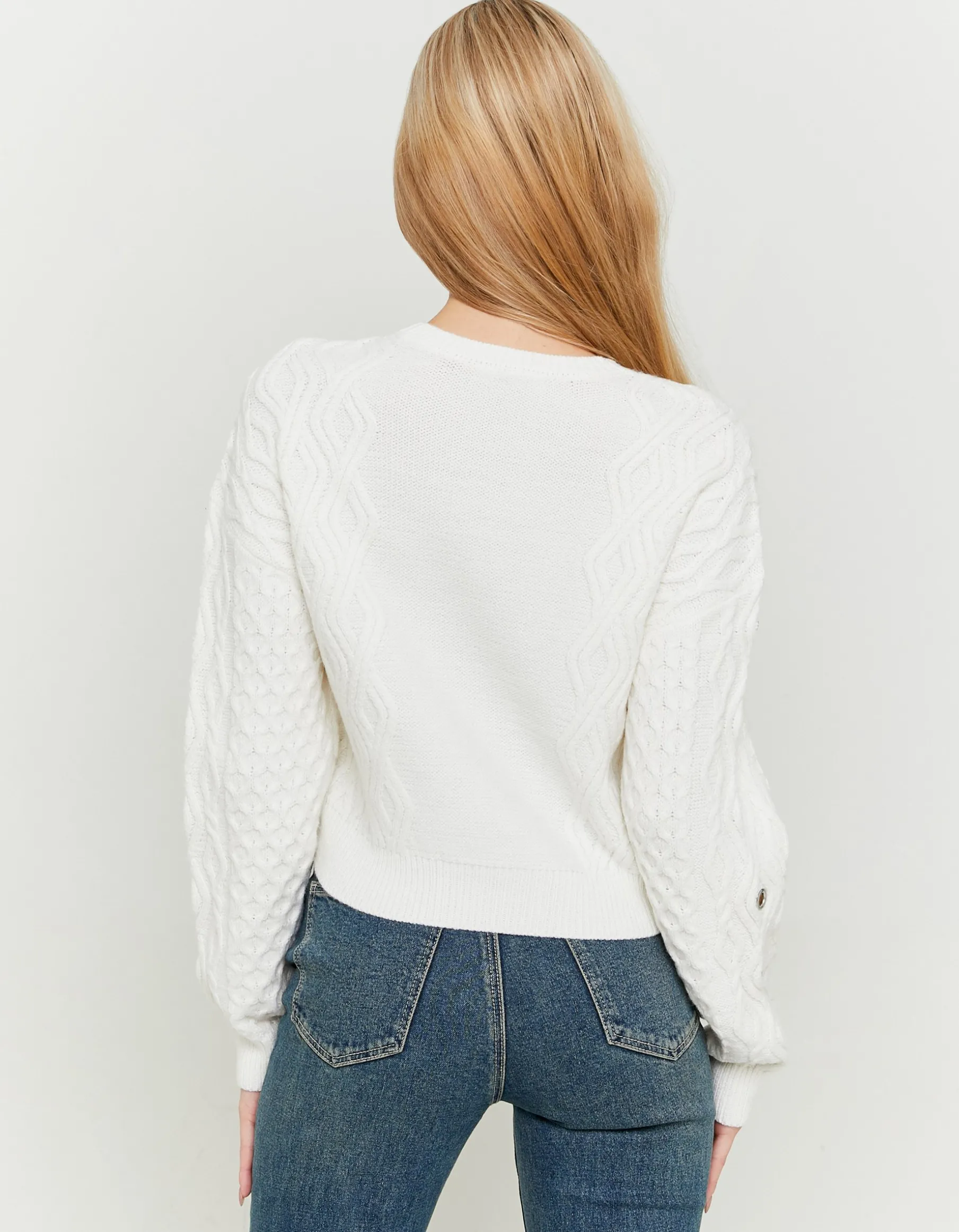 Tally Weijl Maglieria^Maglione Bianco con Occhielli
