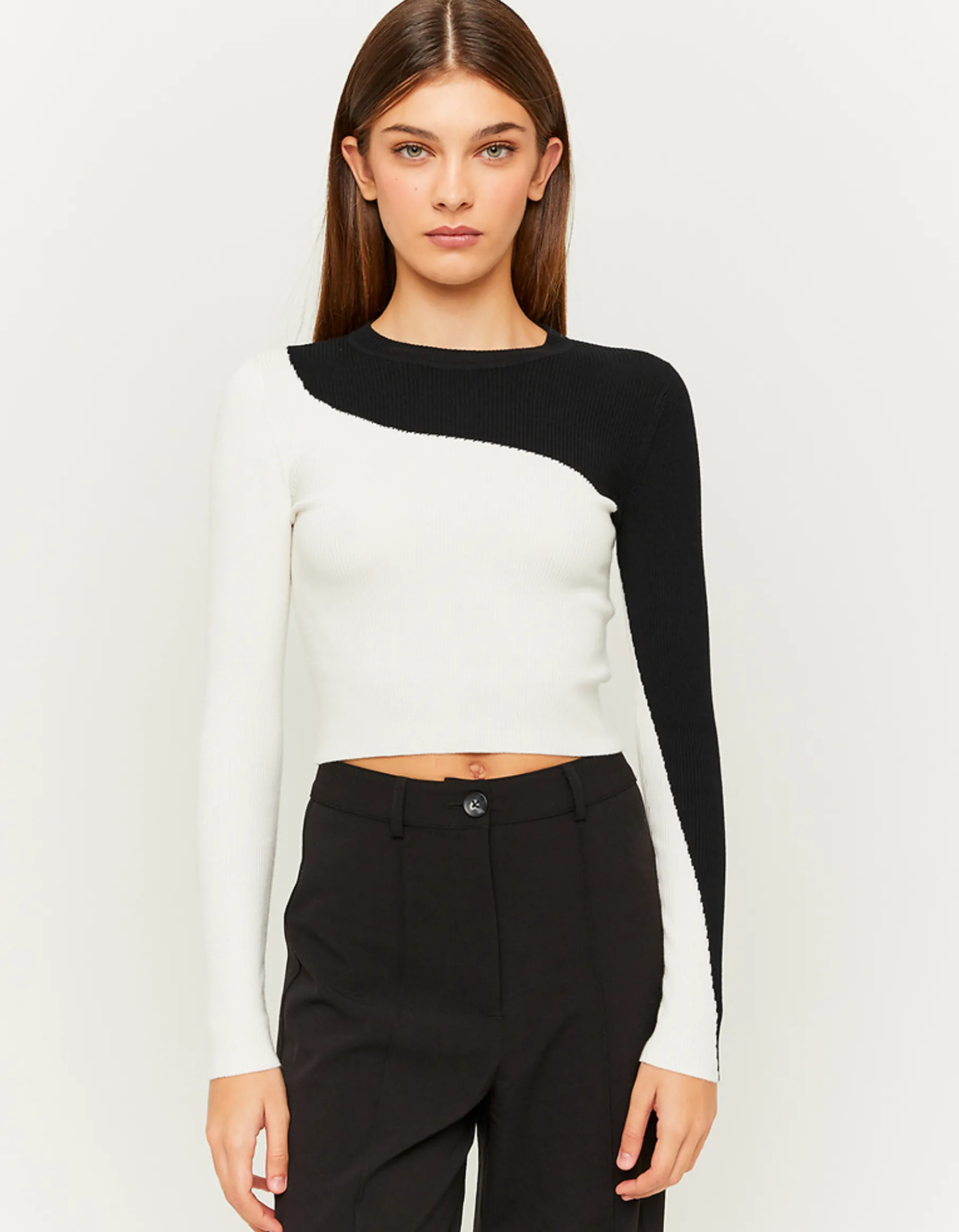 Tally Weijl Maglieria^Maglione Bianco E Nero