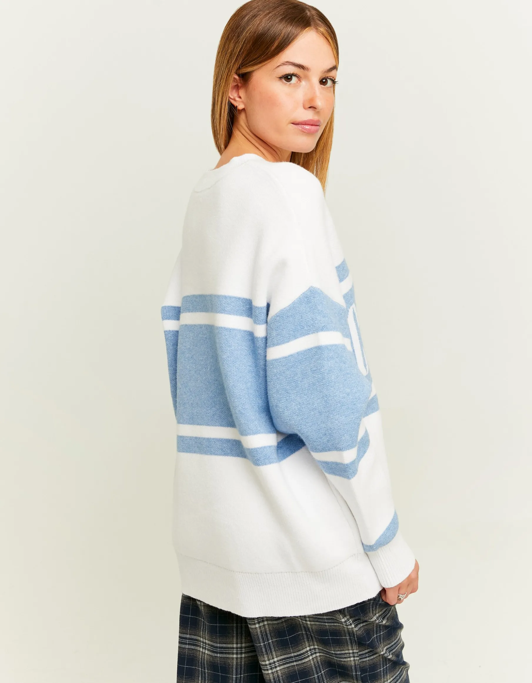 Tally Weijl Maglieria^Maglione Bianco Oversize con Stampa