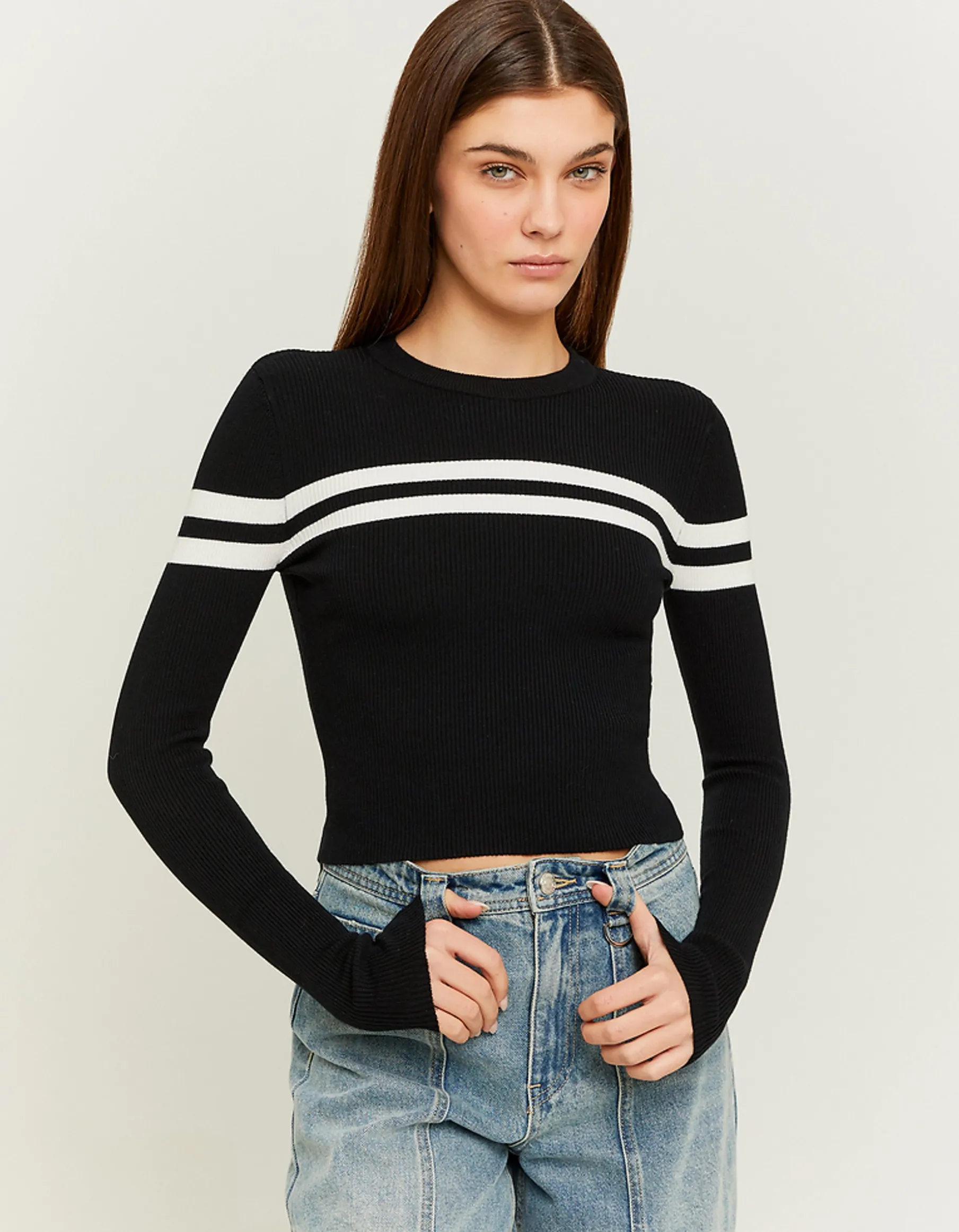 Tally Weijl Maglieria^Maglione Corto a Righe