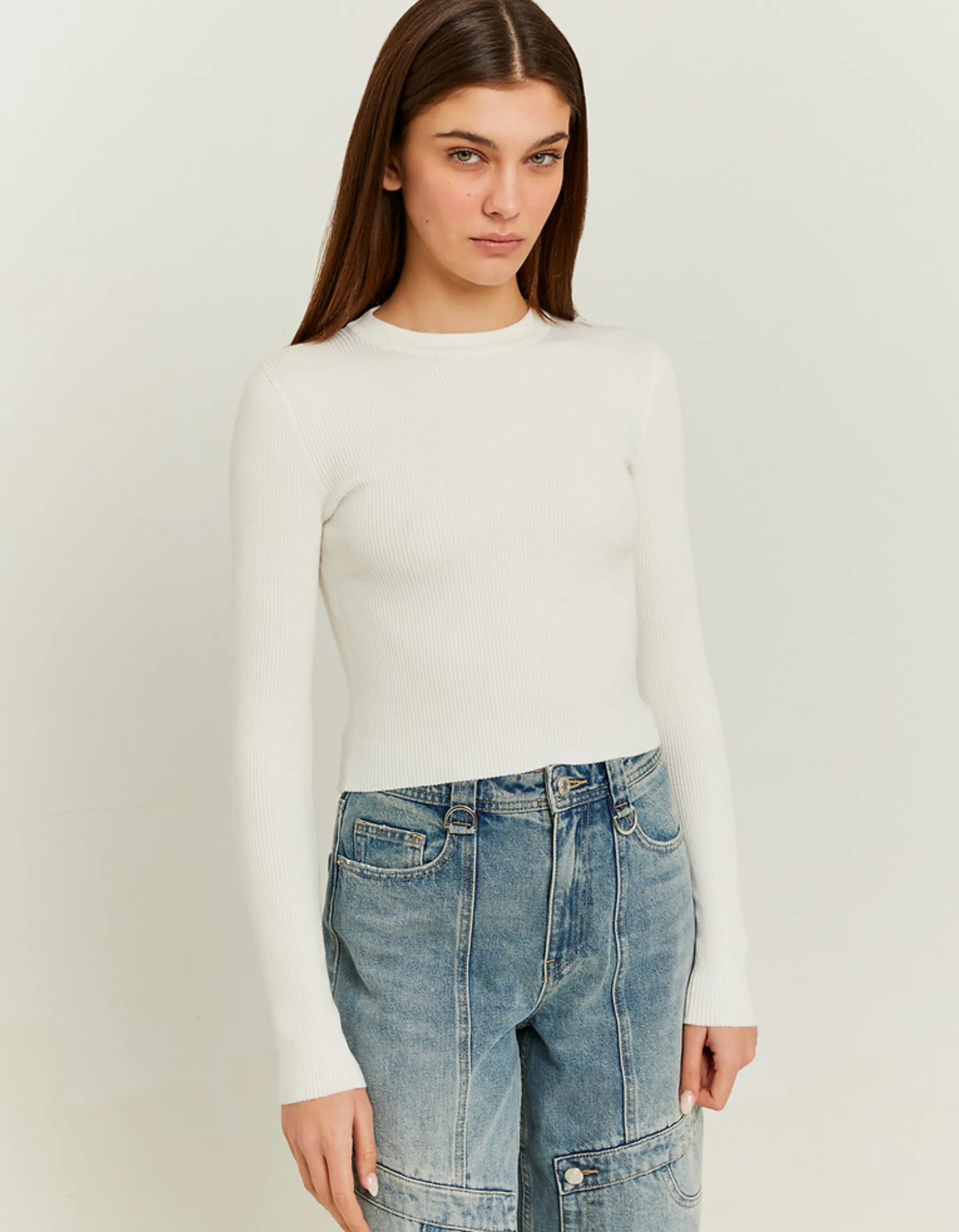 Tally Weijl Maglieria^Maglione Corto Bianco