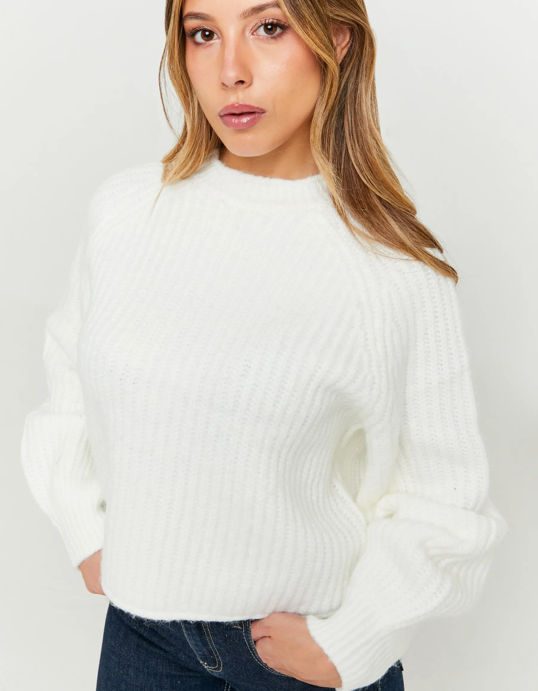 Tally Weijl Maglieria^Maglione Corto Bianco