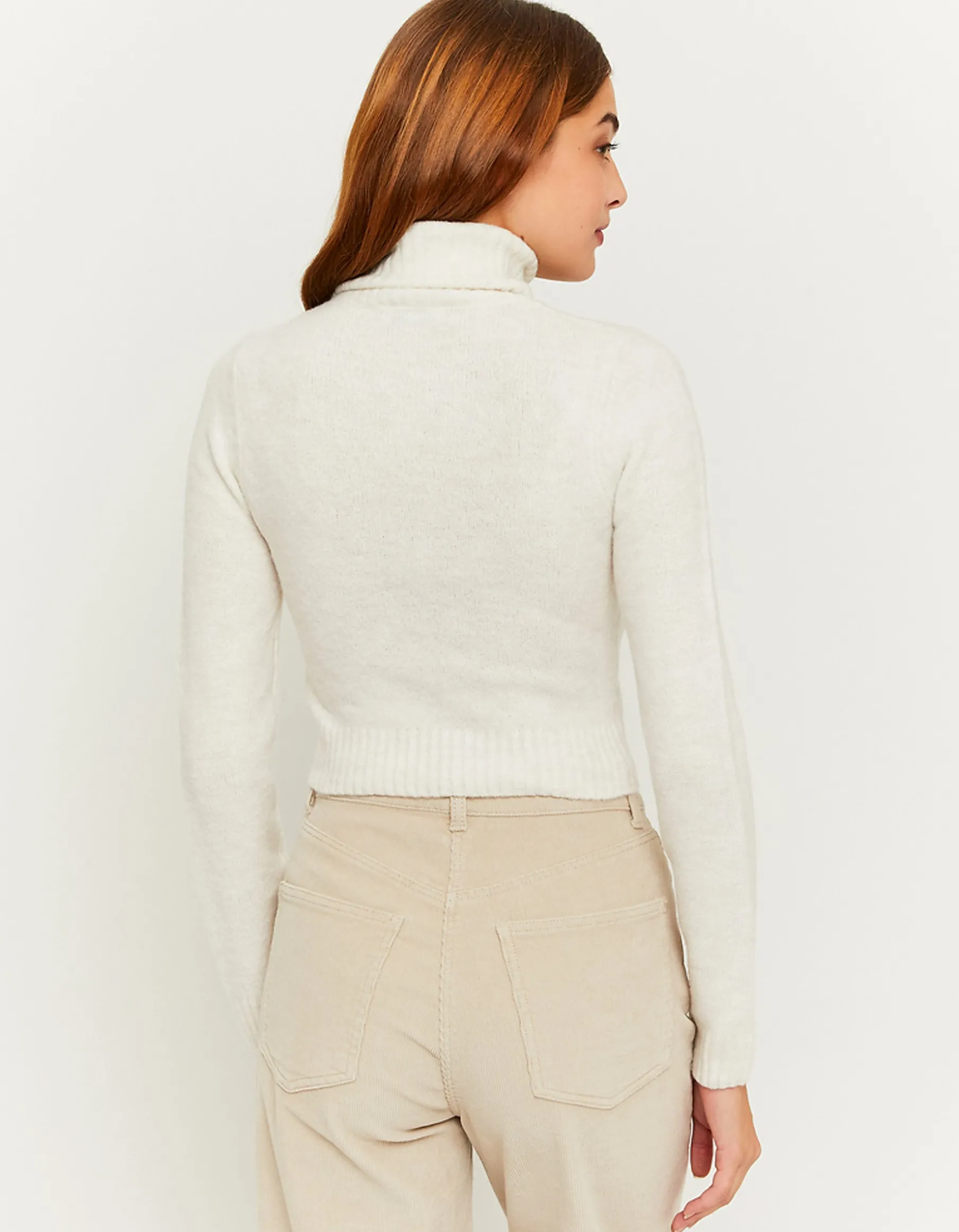 Tally Weijl Maglieria^Maglione Dolcevita Corto Bianco
