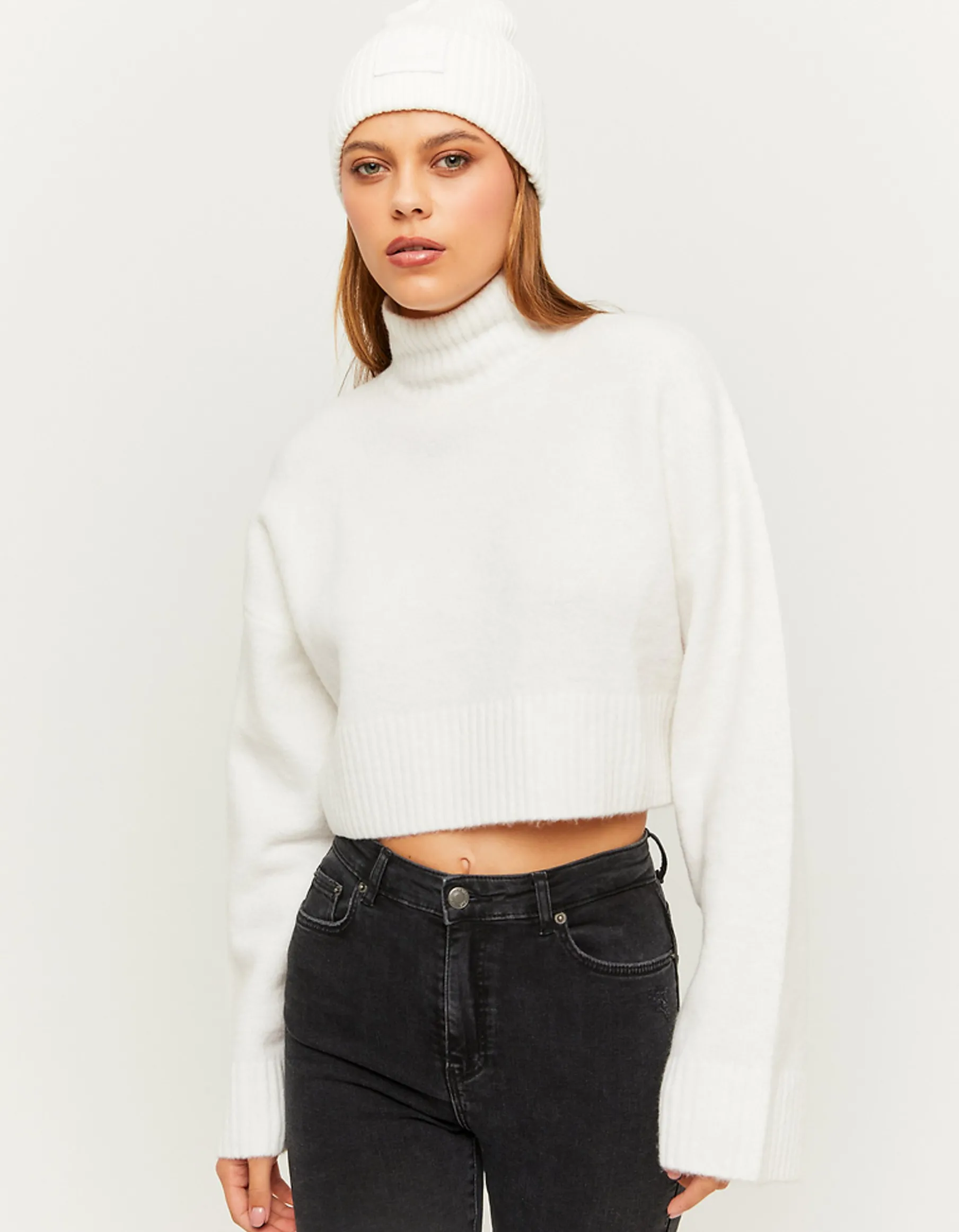 Tally Weijl Maglieria^Maglione Morbido Corto Bianco