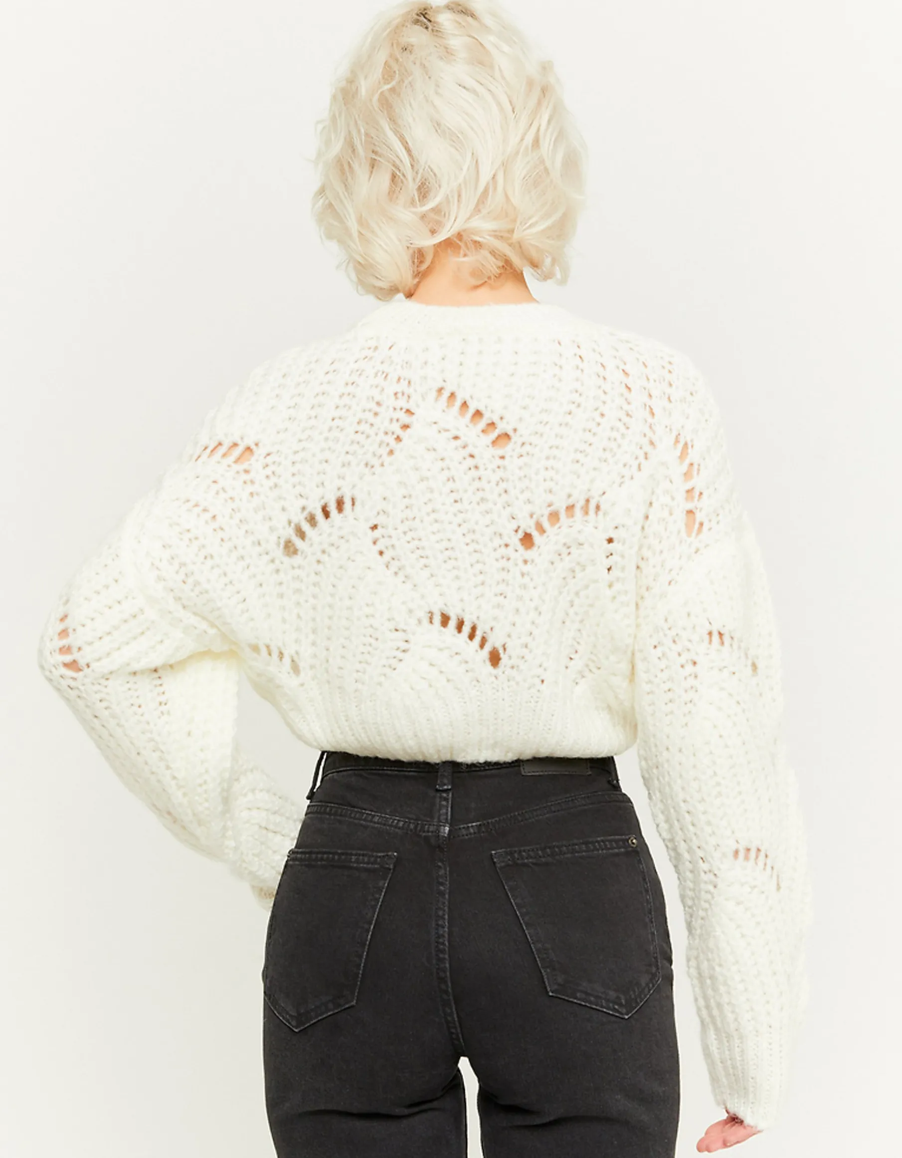 Tally Weijl Maglieria^Maglione Pesante con Intrecci Bianco