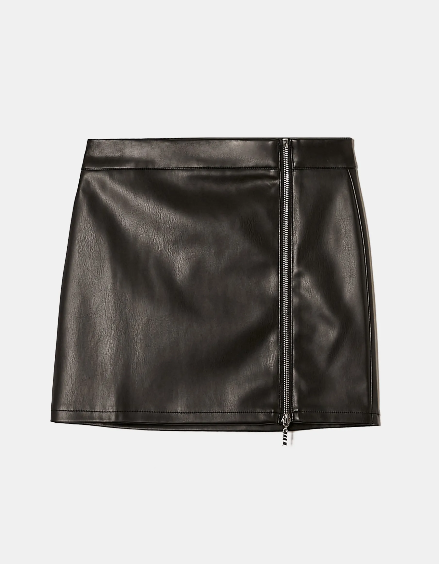 Tally Weijl Gonne^Minigonna In Similpelle Nera con Cerniere