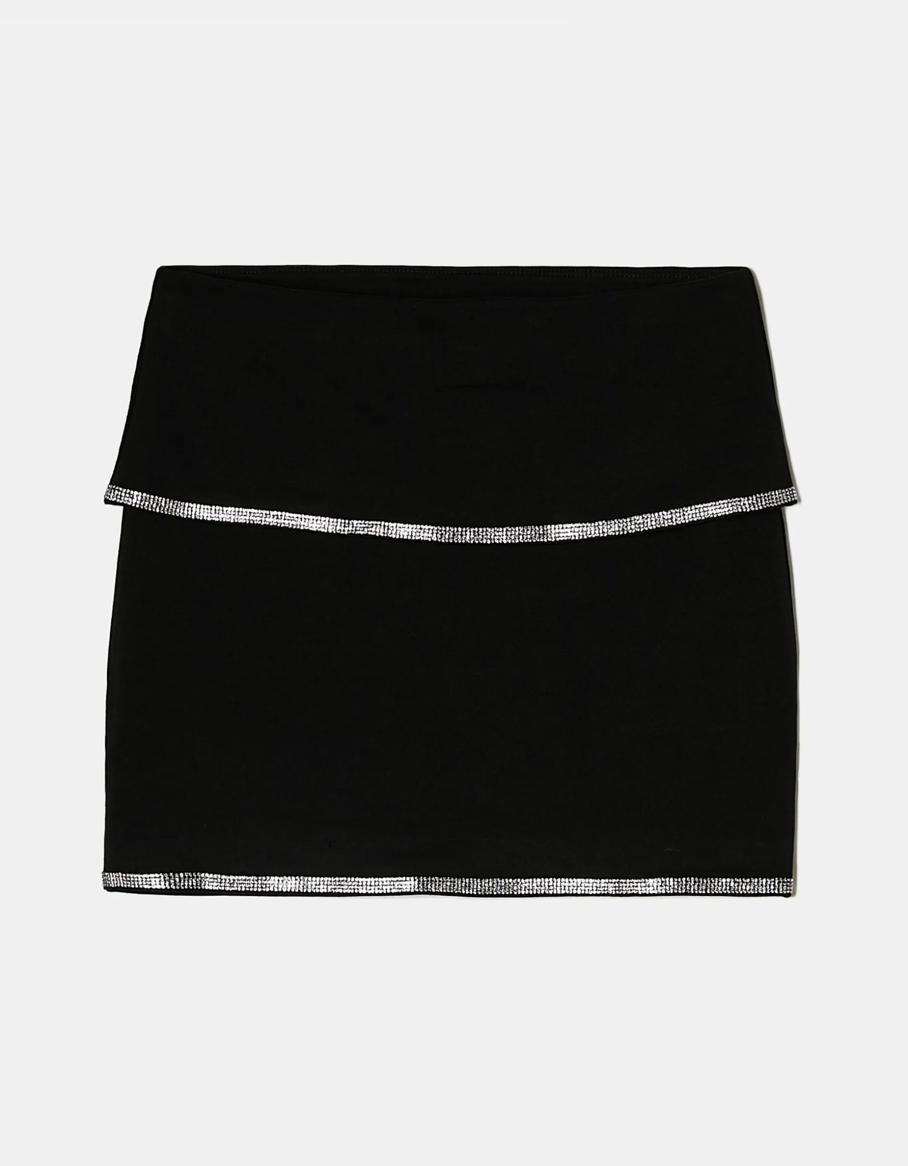 Tally Weijl Gonne | Total Look^Minigonna Nera con Dettagli in Strass