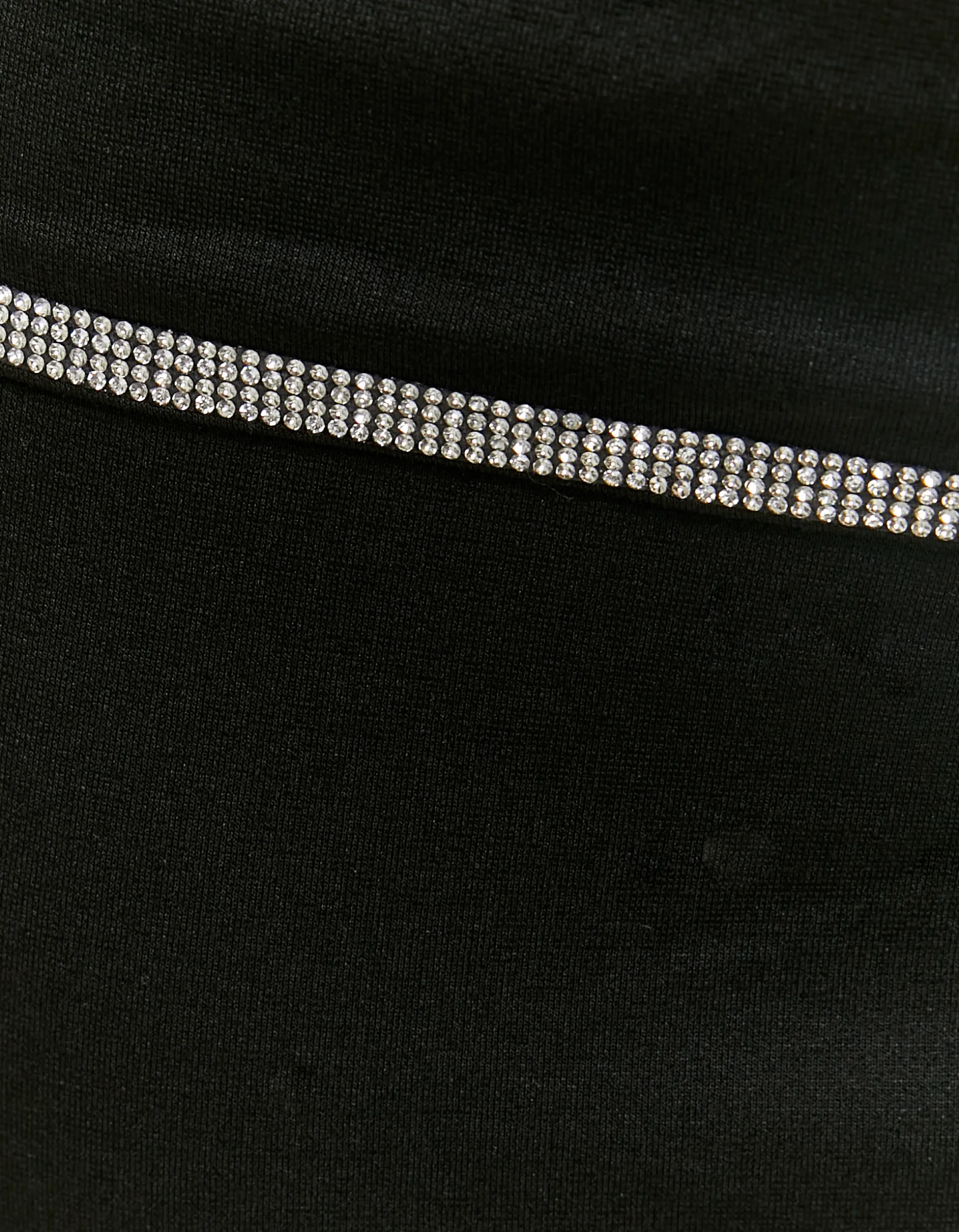 Tally Weijl Gonne | Total Look^Minigonna Nera con Dettagli in Strass