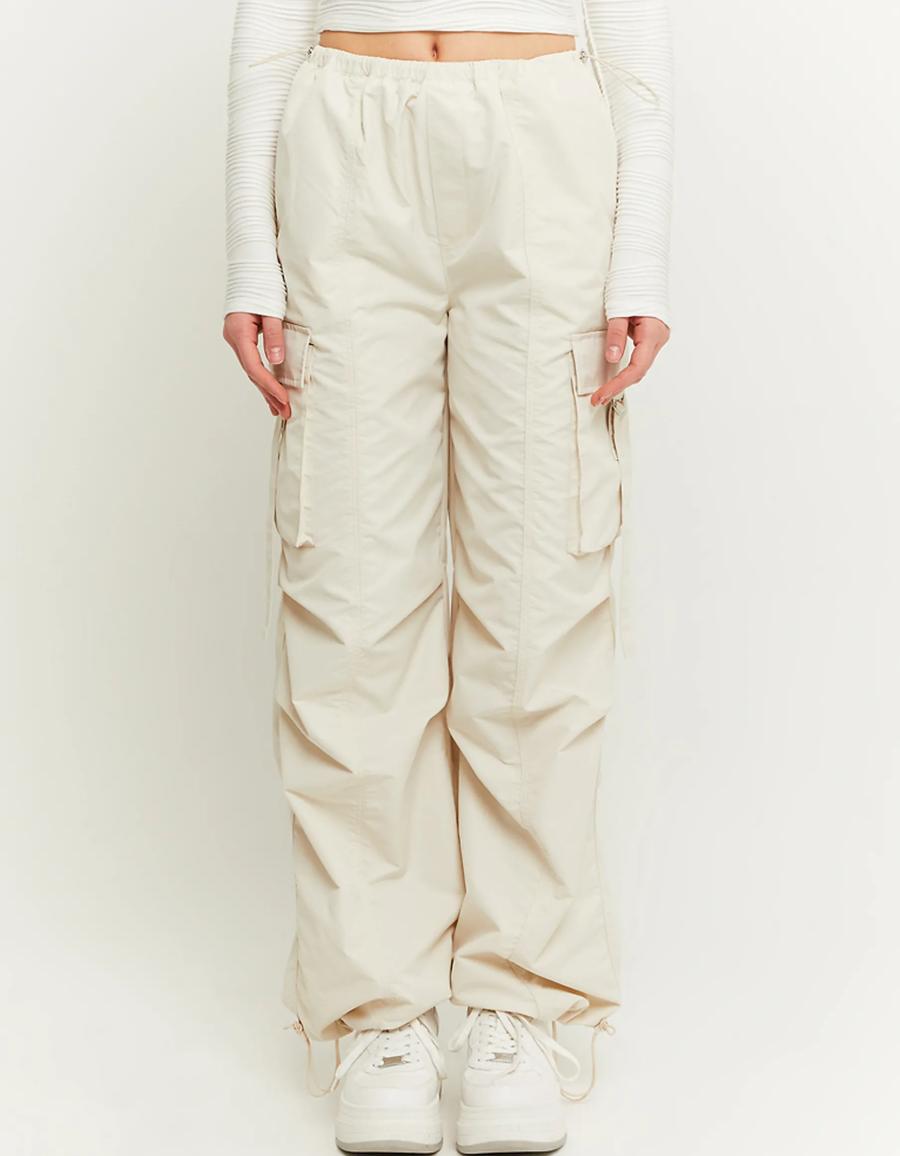 Tally Weijl Pantaloni | Cargo & Parachute^Pantaloni Cargo Parachute Beige
