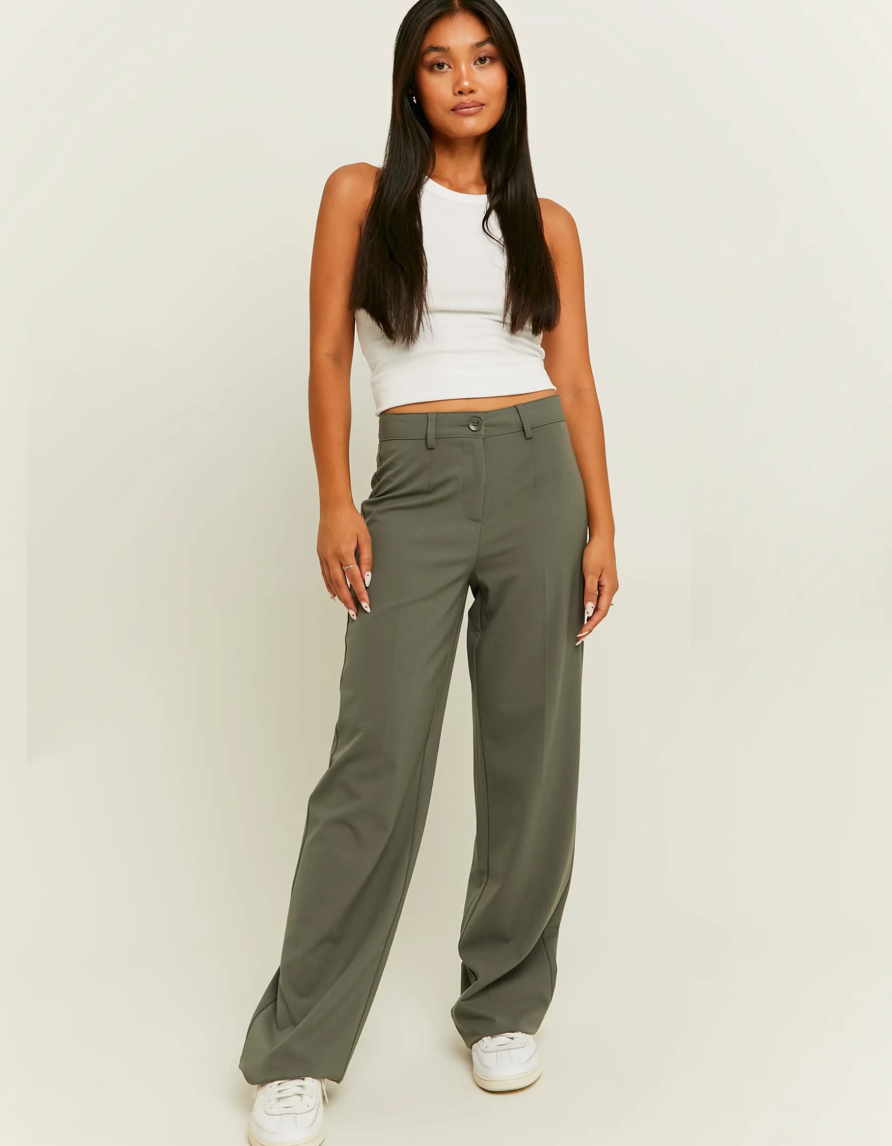 Tally Weijl Pantaloni^Pantaloni Dritti Tailoring Grigi