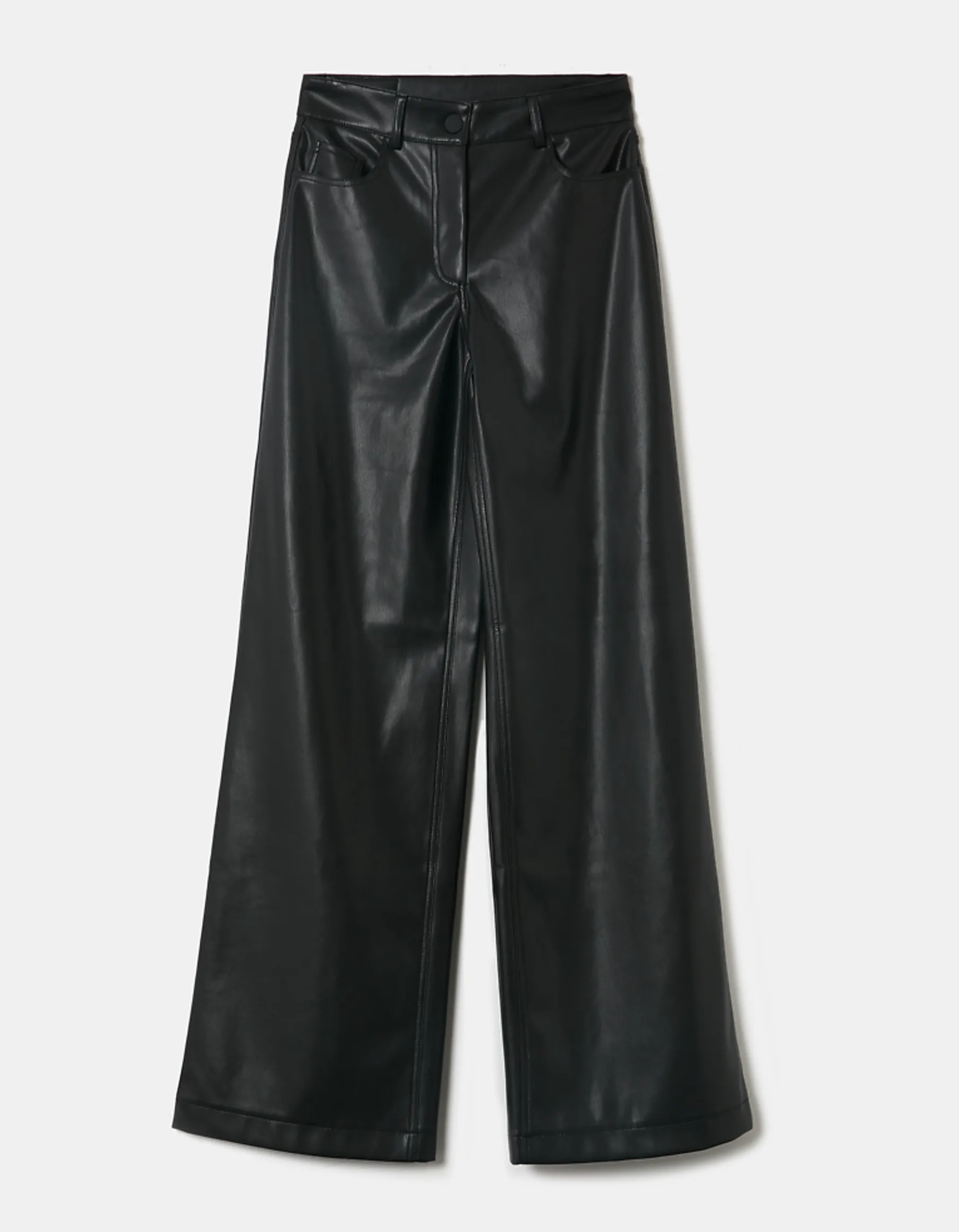 Tally Weijl Pantaloni^Pantaloni In Ecopelle A Vita Alta Neri