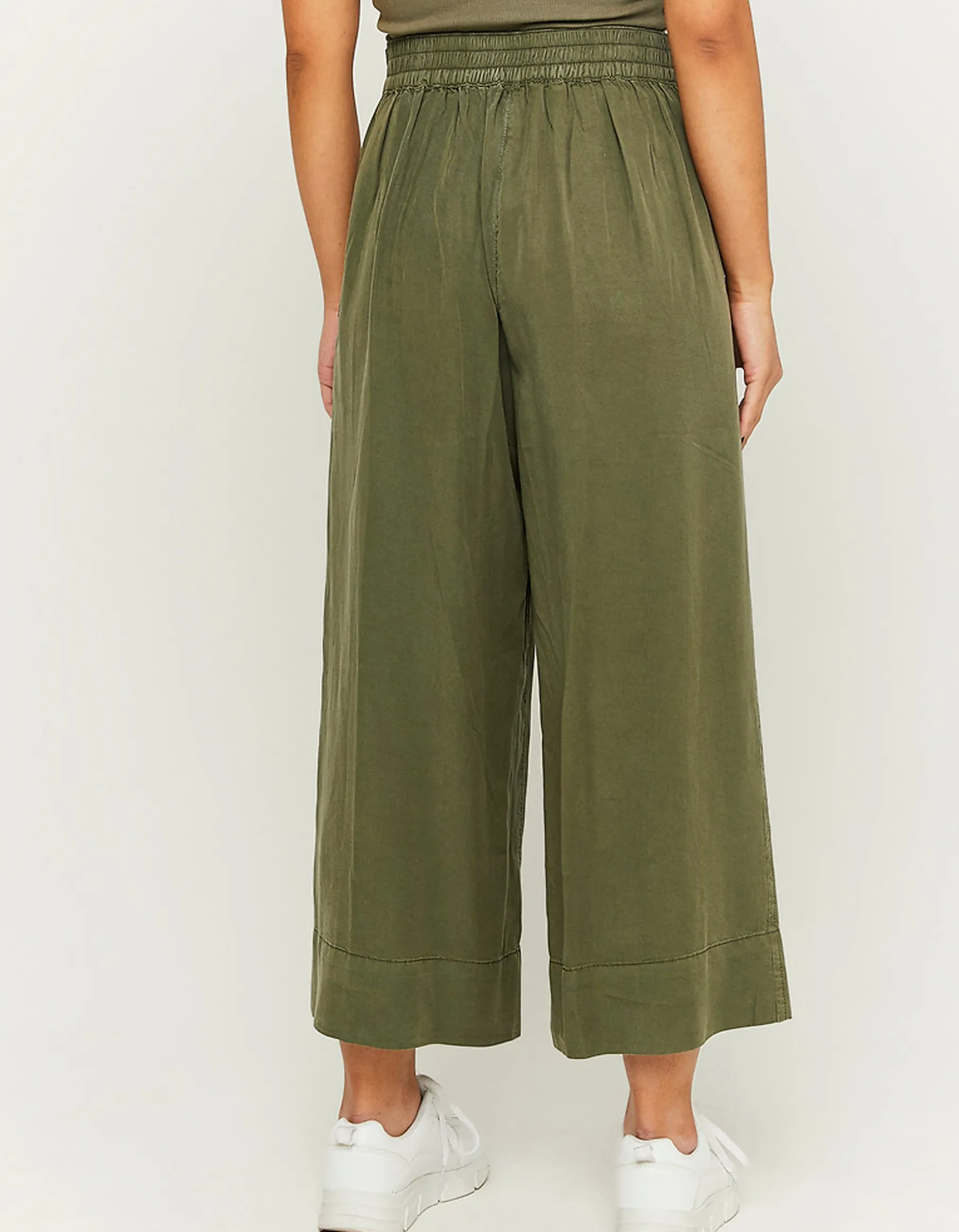Tally Weijl Pantaloni^Pantaloni Larghi Verdi Con Nodo Frontale