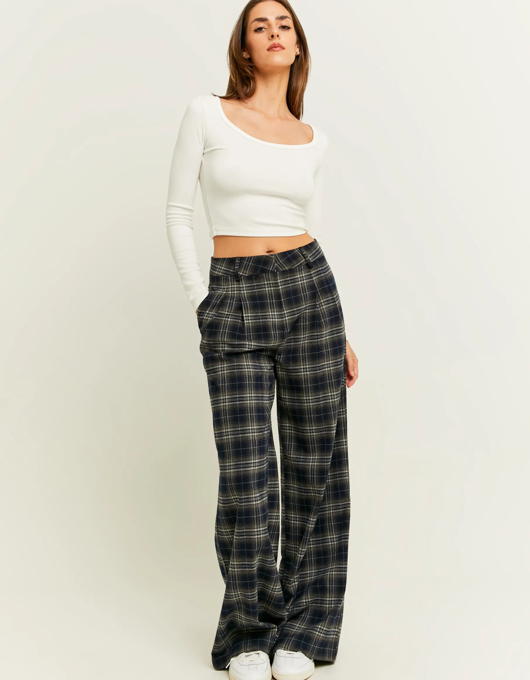 Tally Weijl Pantaloni^Pantaloni Wide Leg a Quadri