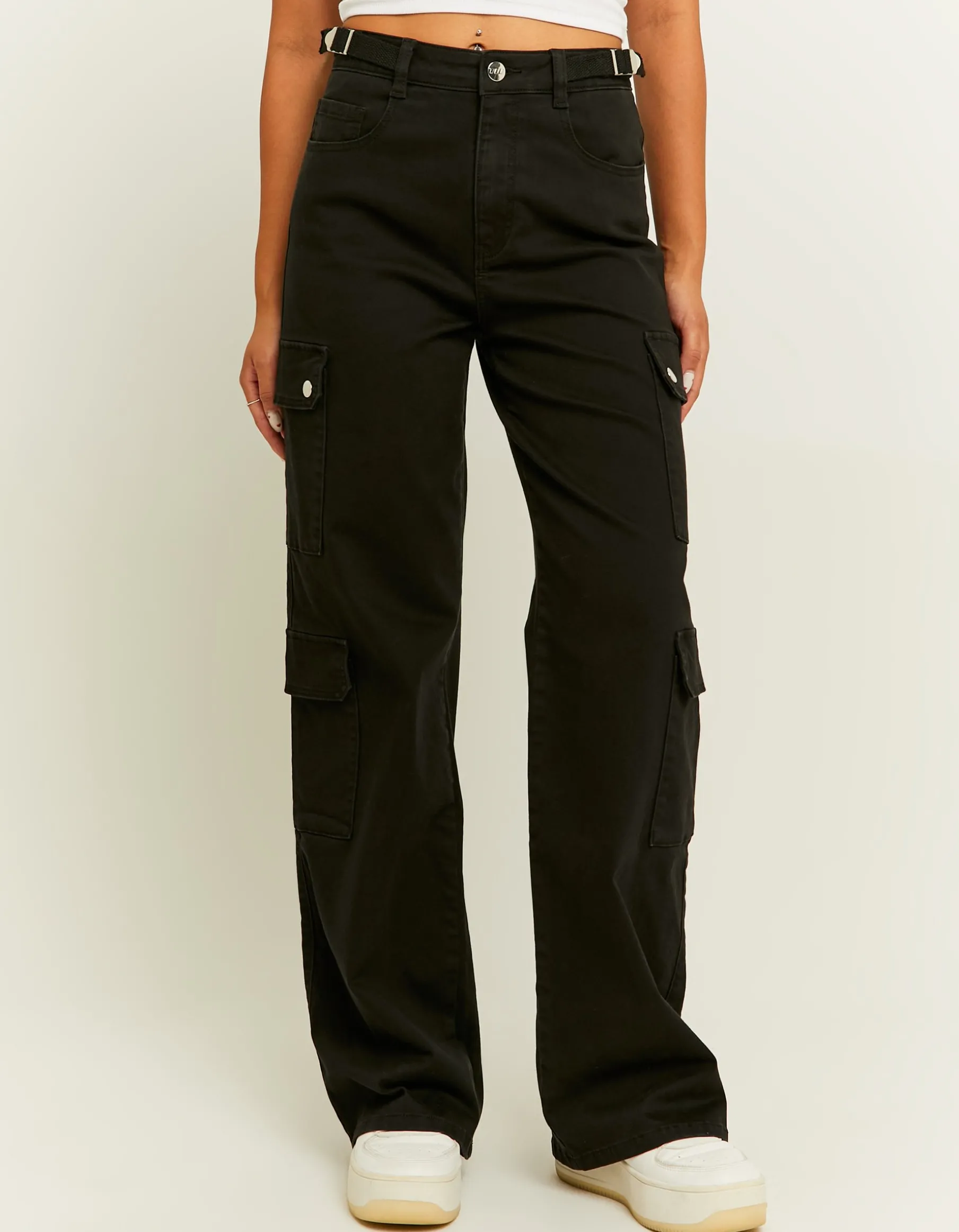 Tally Weijl Pantaloni^Pantaloni Wide Leg a Vita Alta Neri