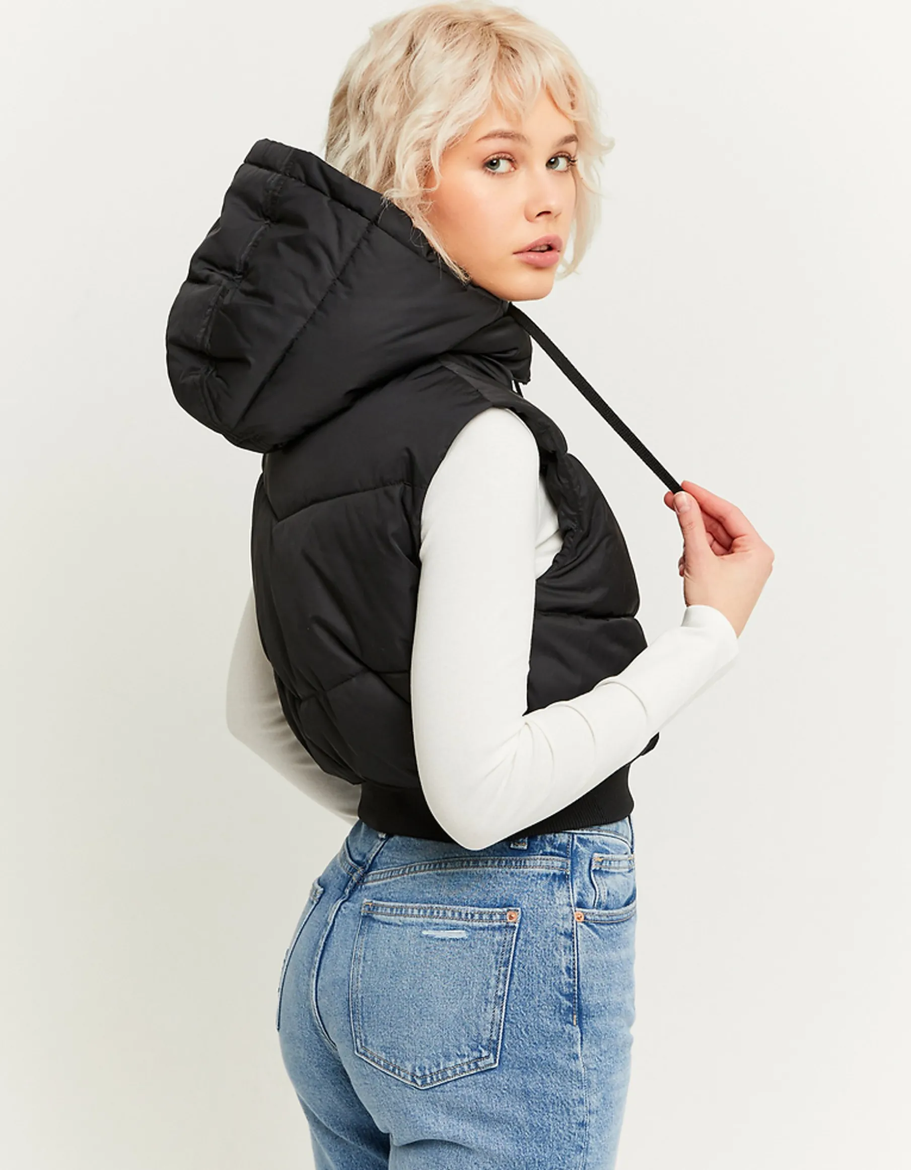 Tally Weijl Giacche^Piumino Smanicato con Cappuccio Removibile
