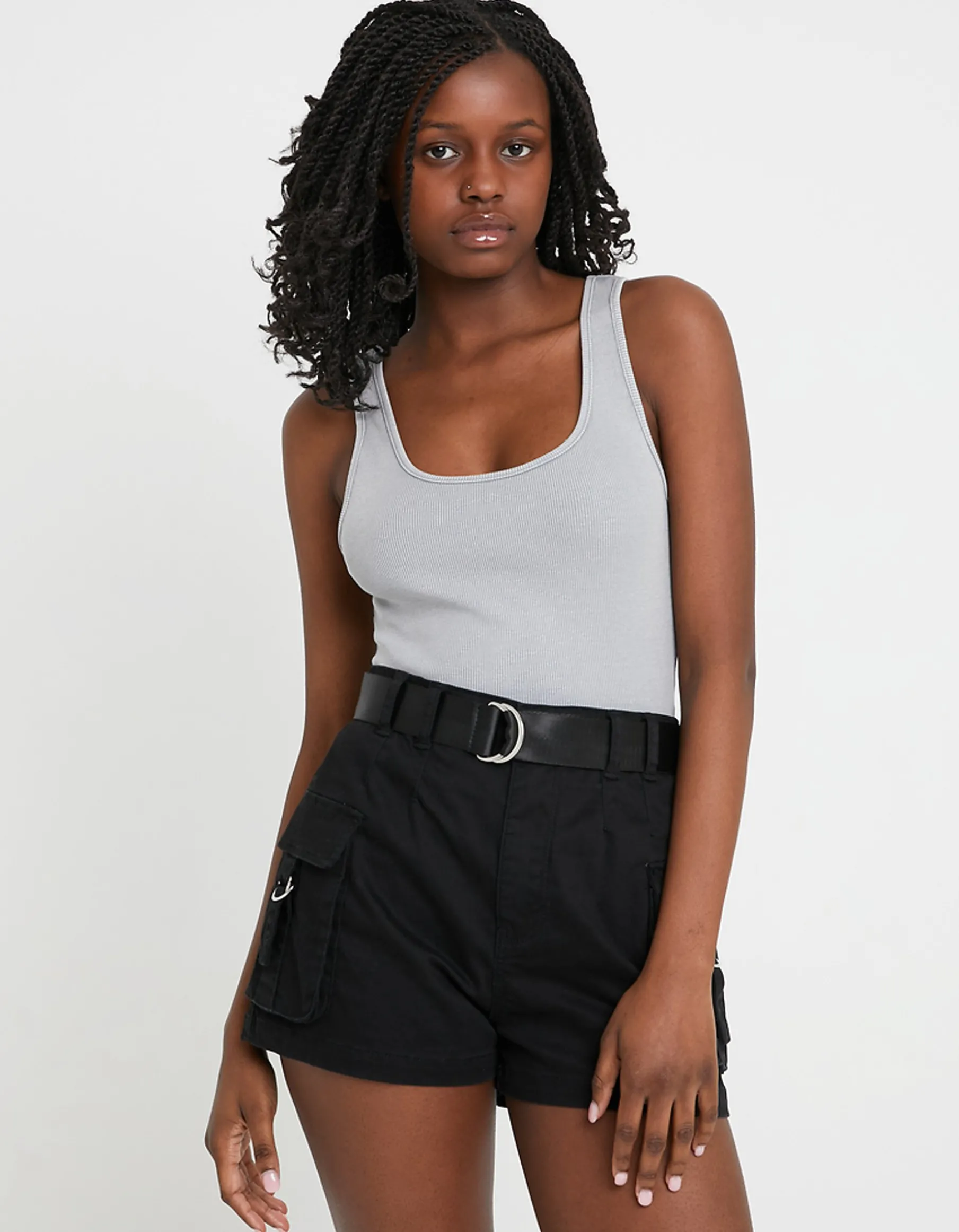 Tally Weijl Shorts^Shorts Cargo a Vita Alta Neri