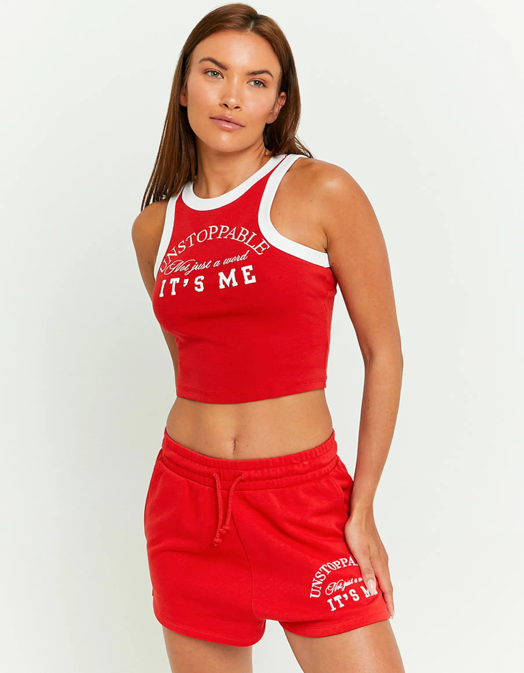 Tally Weijl Shorts | Felpe & Hoodies^Shorts in Felpa Rossi con Stampa