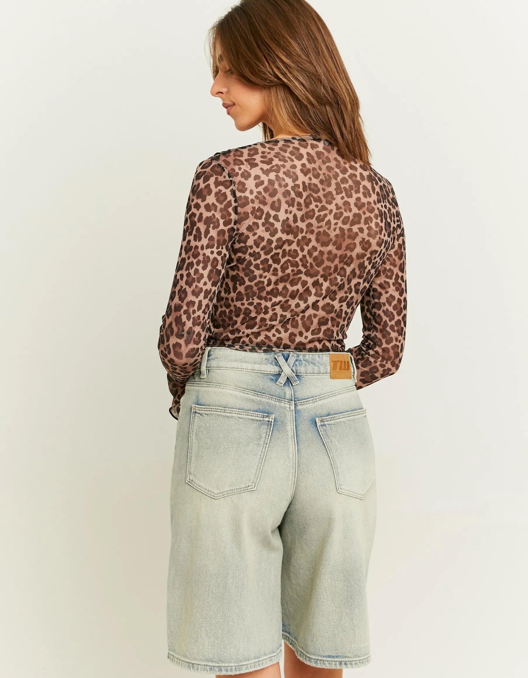 Tally Weijl Top^Top A Maniche Lunghe Stampa Animalier Leo
