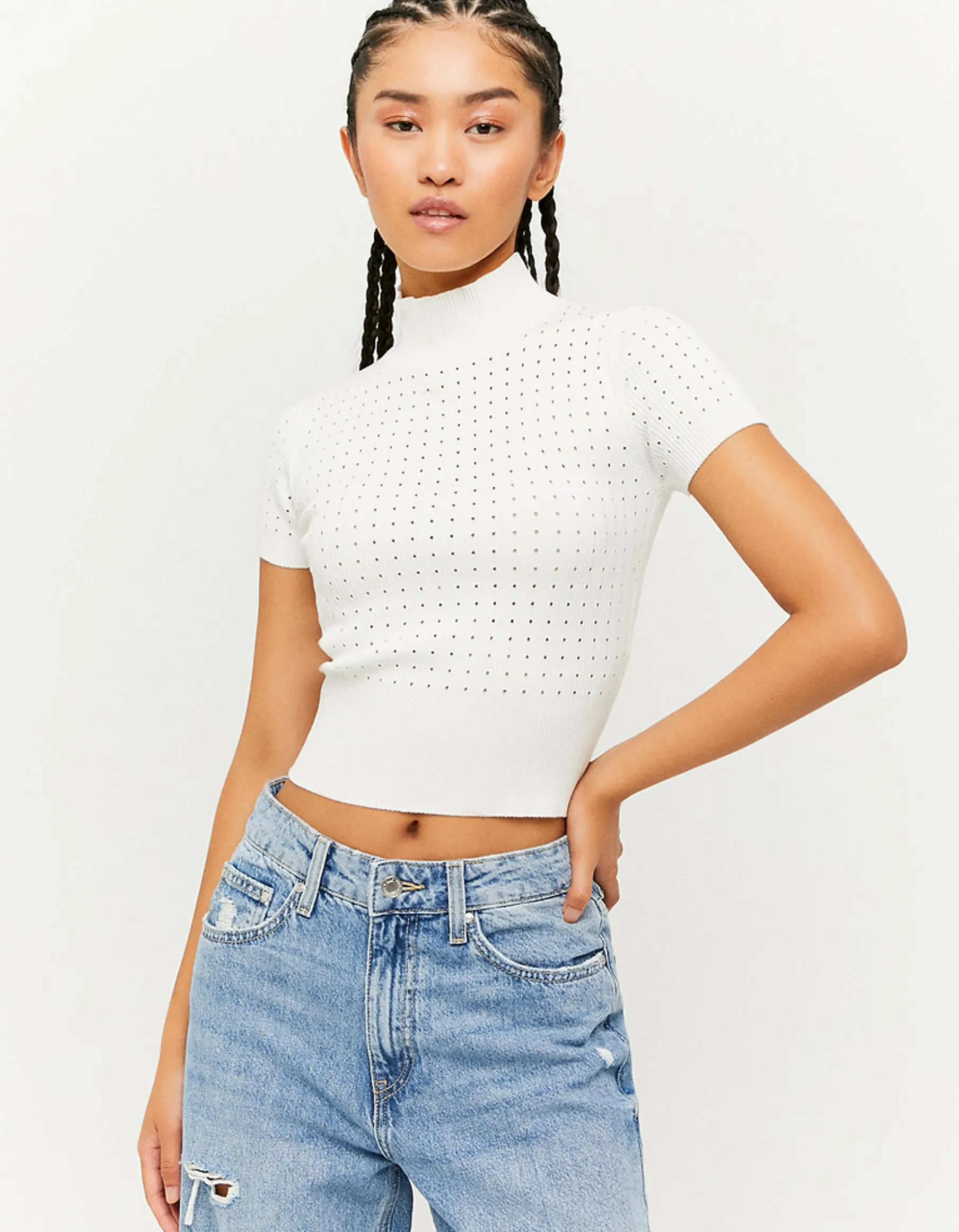 Tally Weijl Maglieria^Top Bianco con Dolce Vita