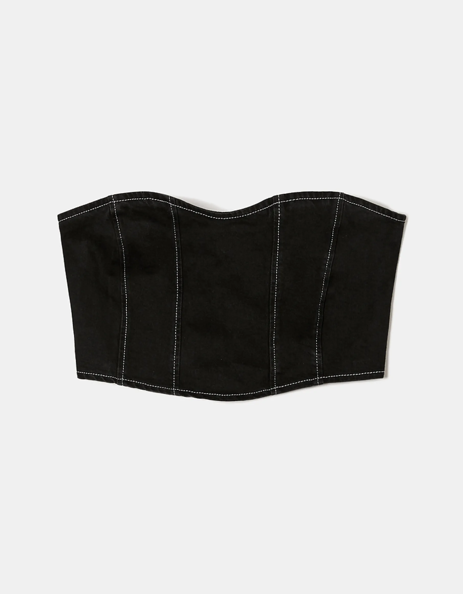 Tally Weijl Top^Top Corsetto In Denim Elasticizzato