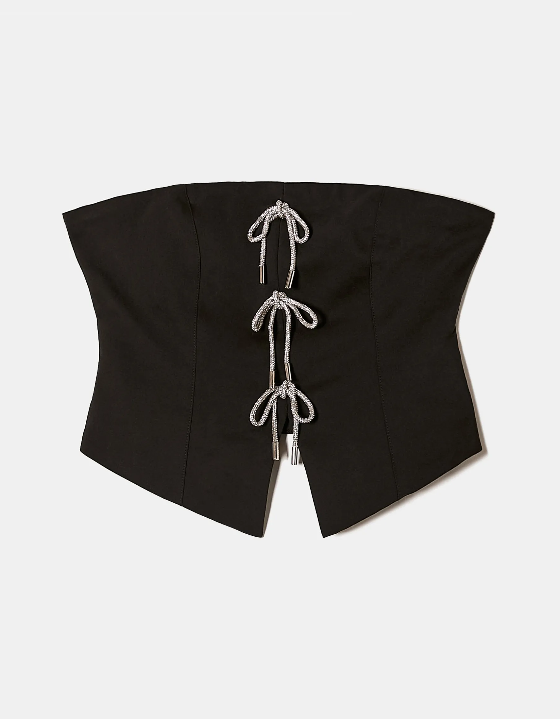 Tally Weijl Top | Total Look^Top Corsetto Off Shoulder con Fiocchi in Strass