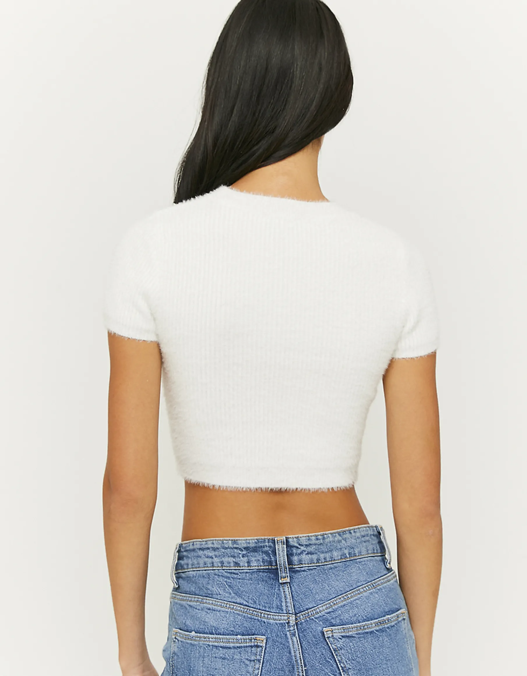 Tally Weijl Maglieria^Top Corto In Maglia Bianco