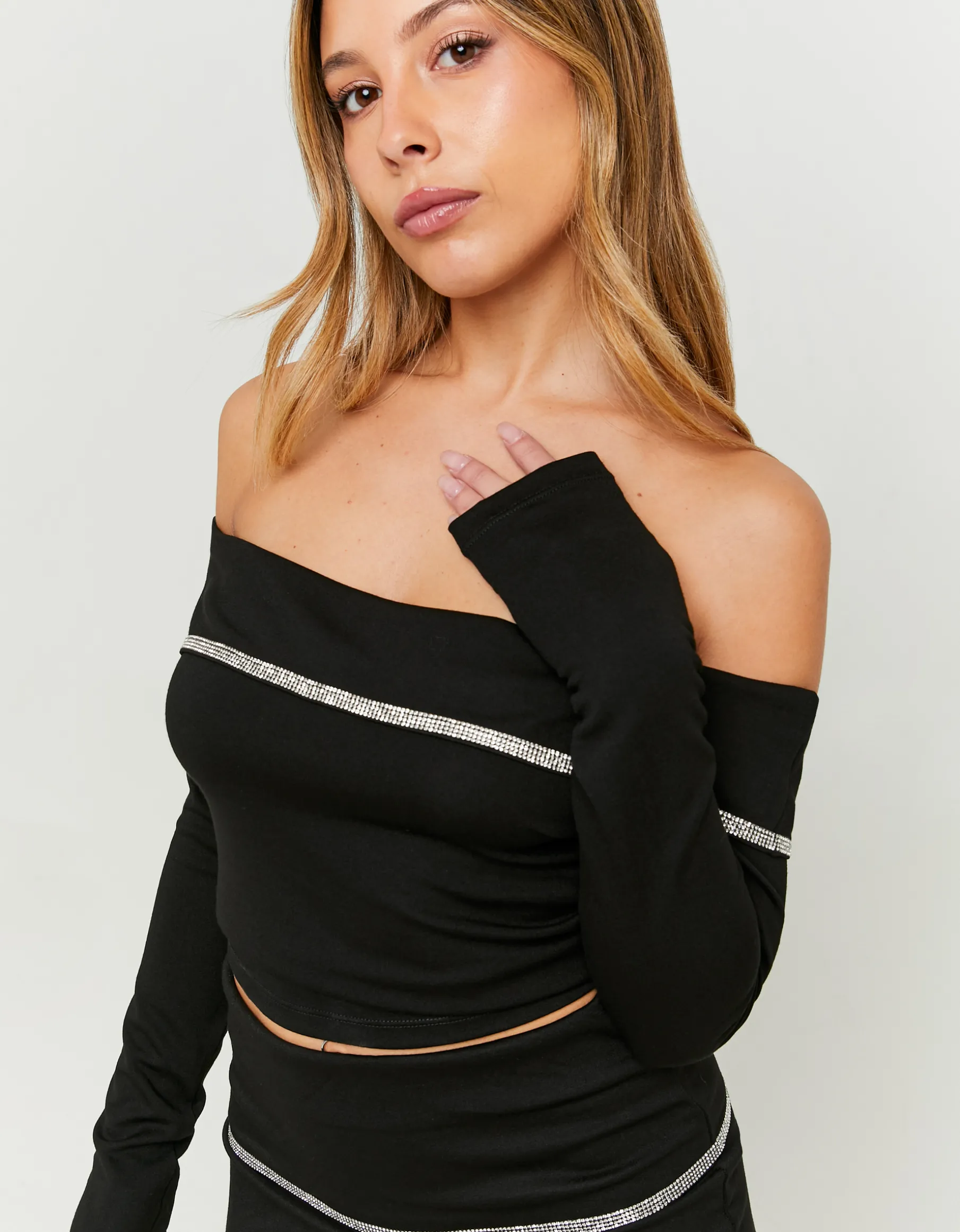 Tally Weijl Top | Total Look^Top Off Shoulder con Strass